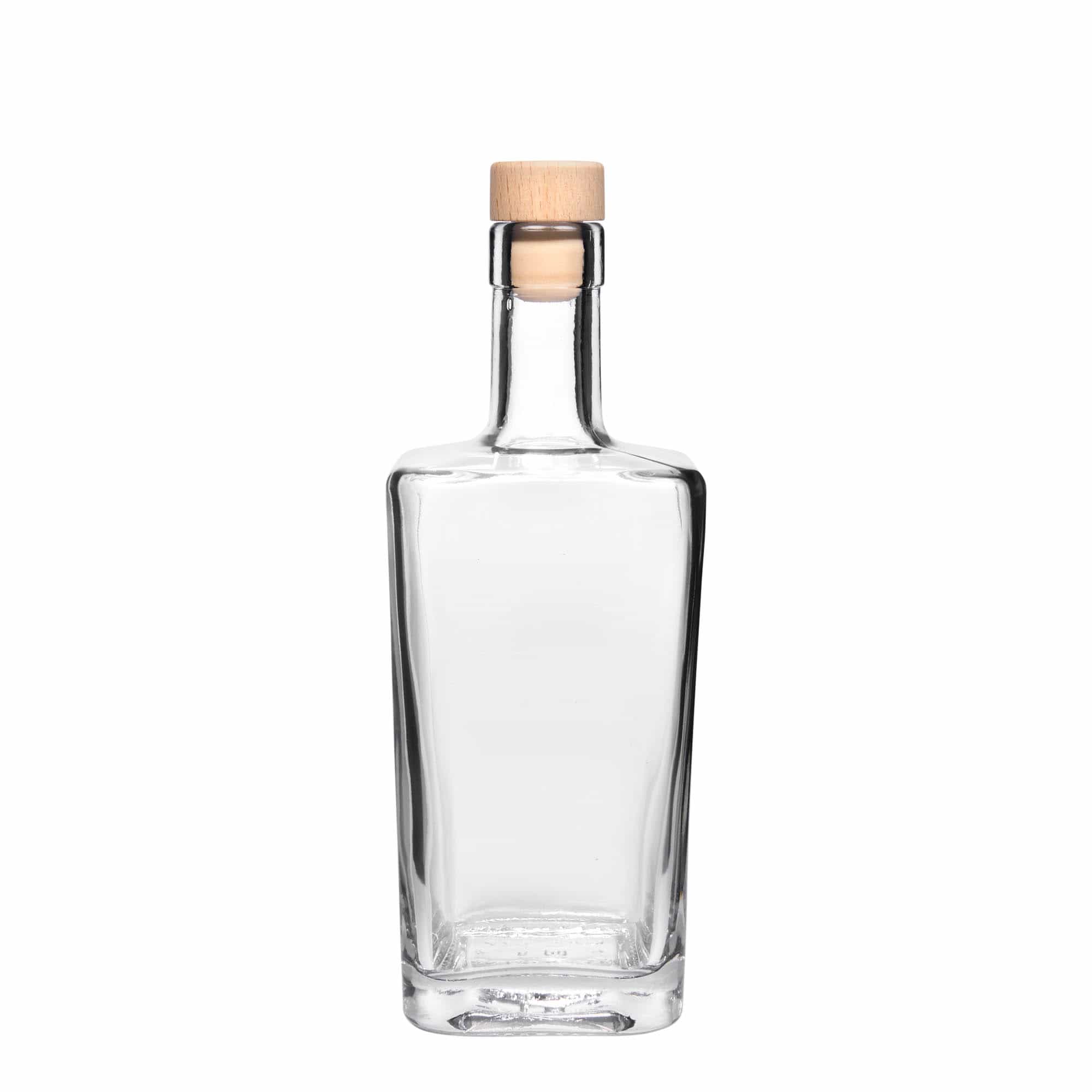 500 ml klaaspudel 'Noel', ruudukujuline, sulgur: kork