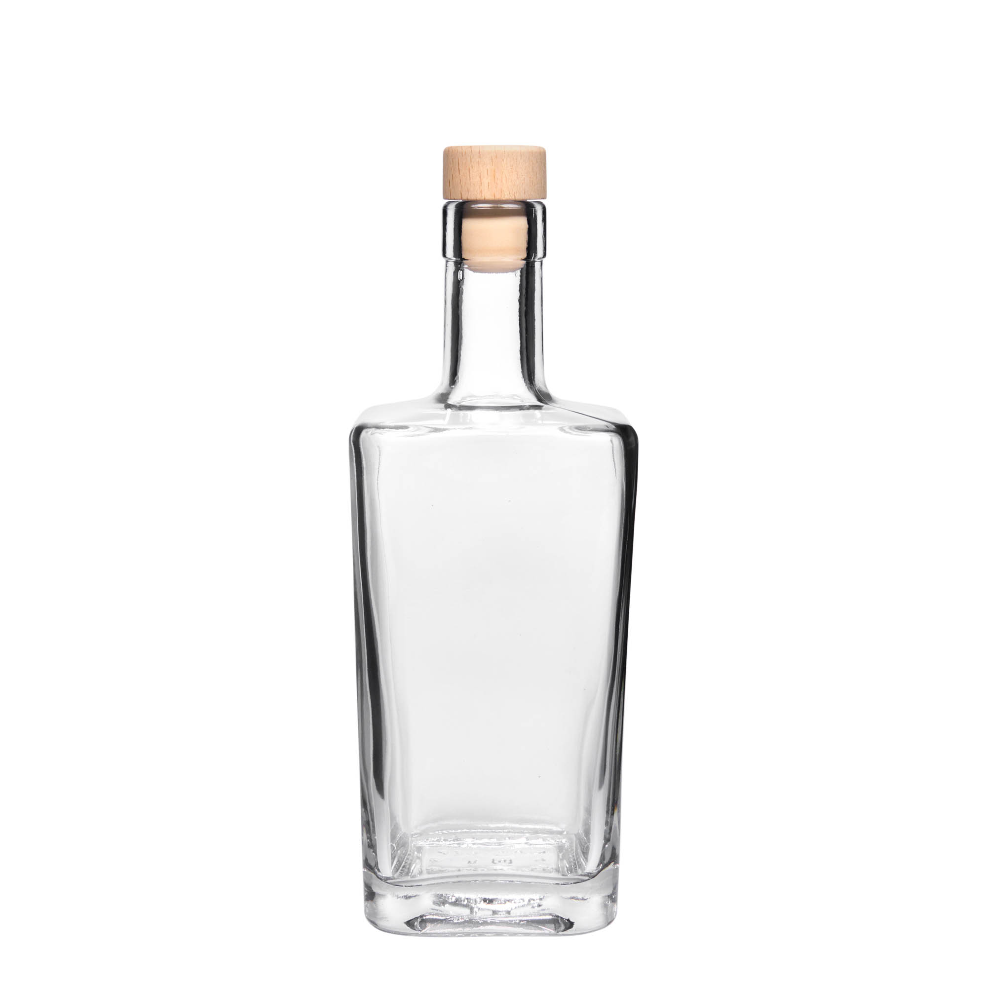 500 ml klaaspudel 'Noel', ruudukujuline, ava: kork