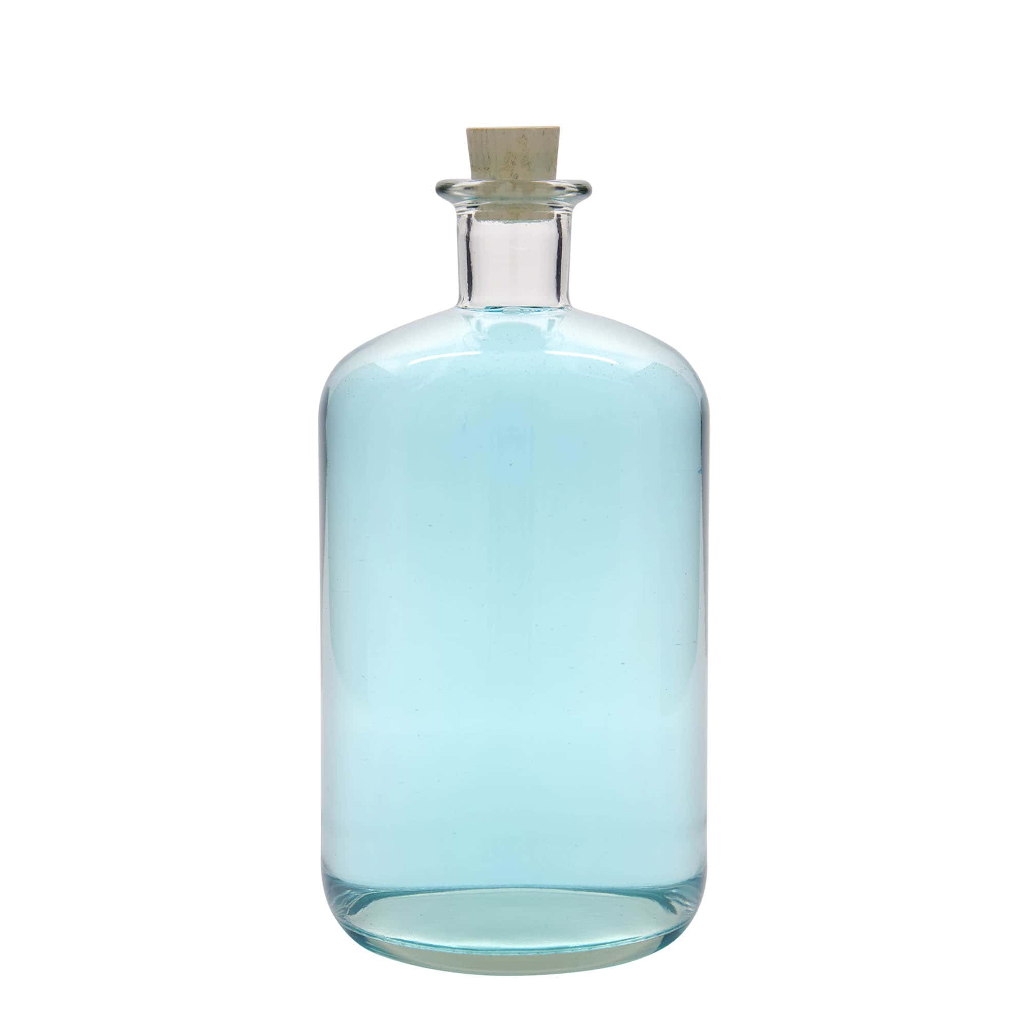 1500 ml klaasist apteegipudel, sulgur: kork