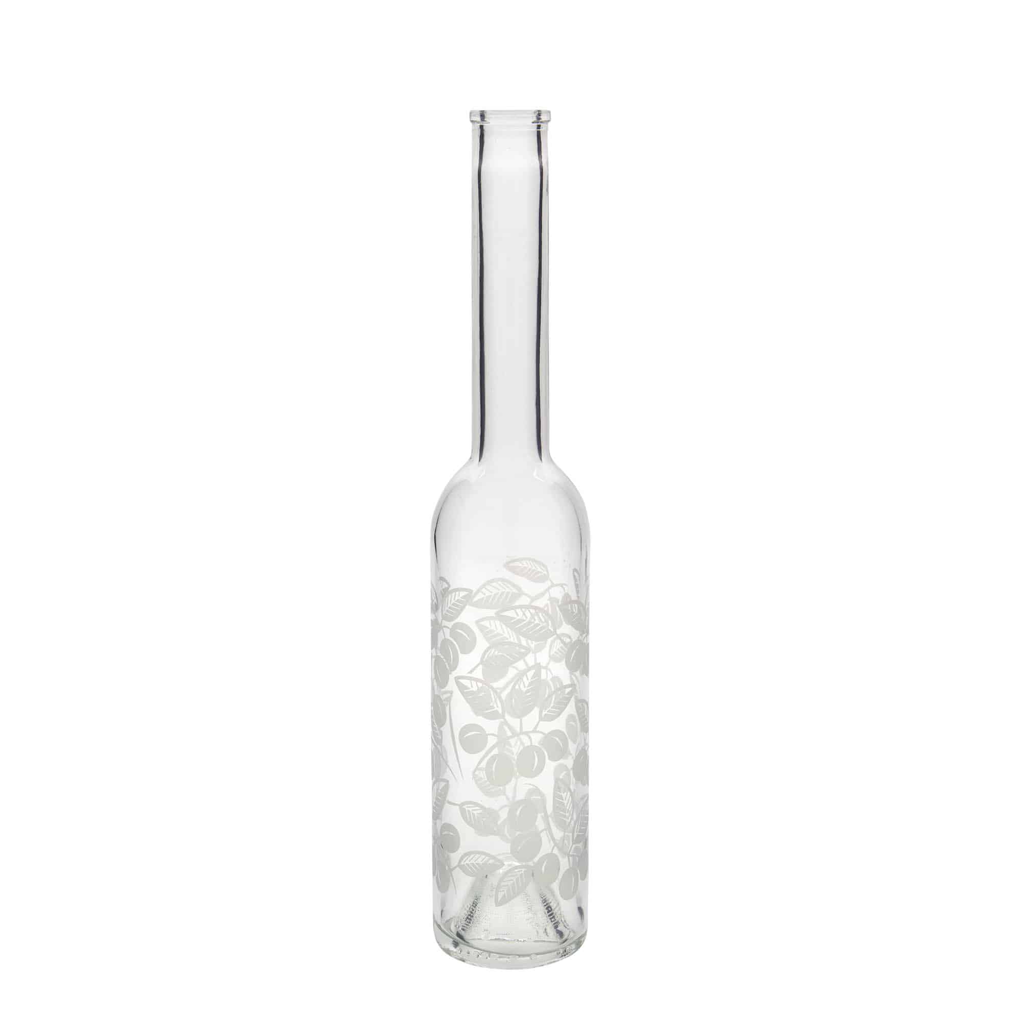 350 ml klaaspudel „Opera“, motiiv: Mirabellid, avale: kork