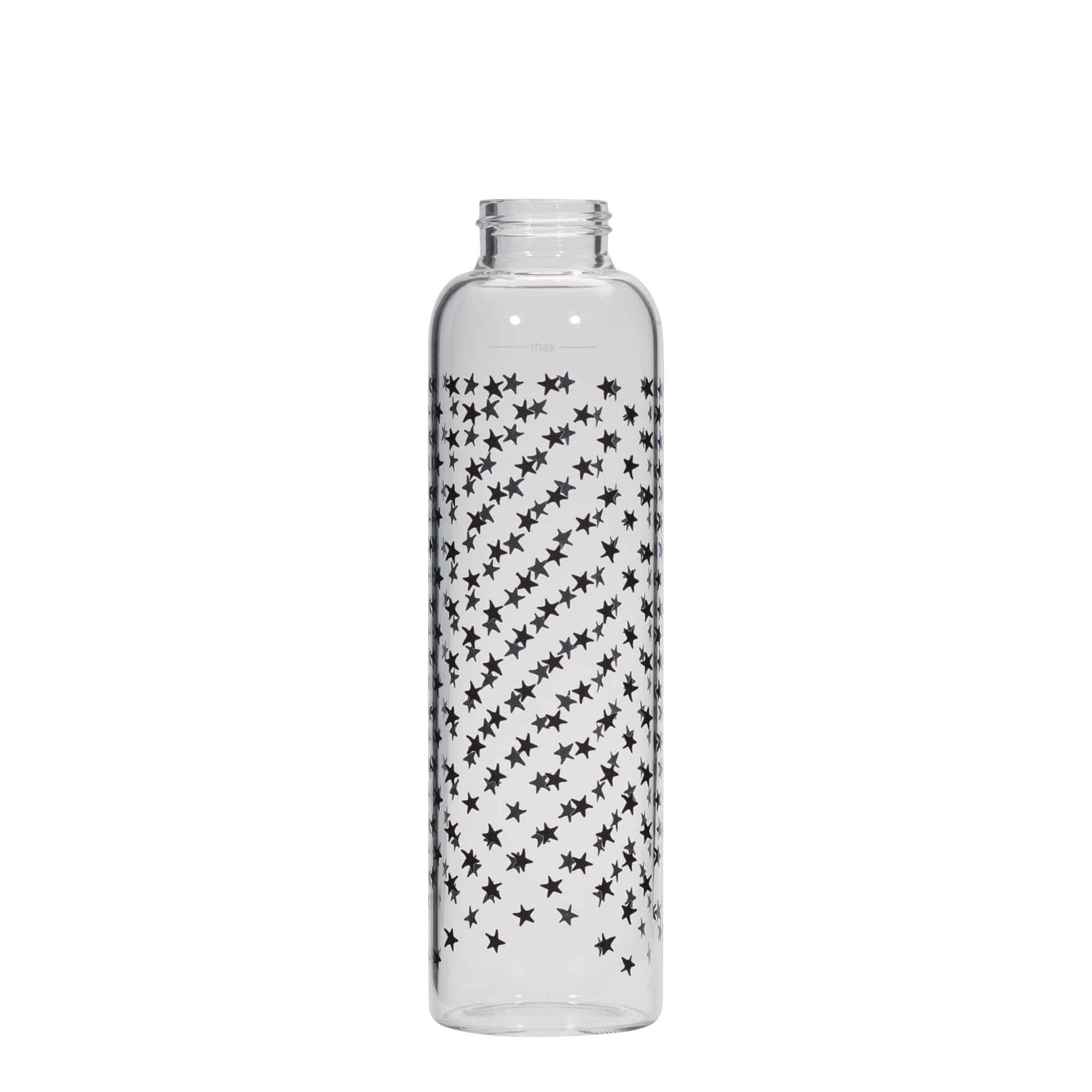 500 ml joogipudel 'Perseus - Mustad Tähed', suuava: keeratava korgiga