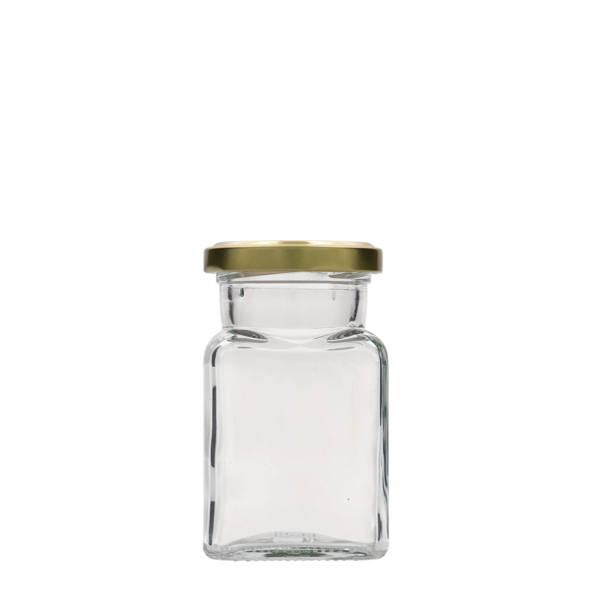 150 ml ruudukujuline klaaspurk, ava: keeratav (TO 53) 150 ml ruudukujuline klaaspurk, ava: keeratav (TO 53)