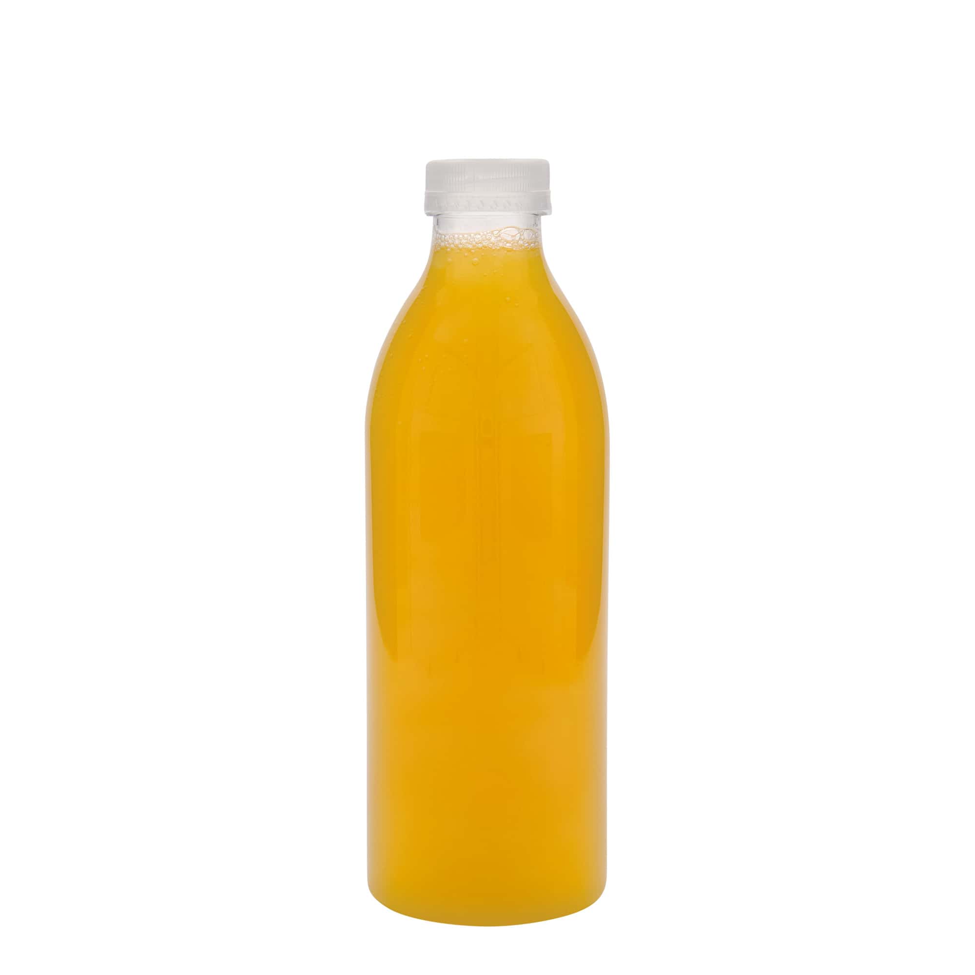 1.000 ml PET-pudel standard, plastik, kael: 38 mm