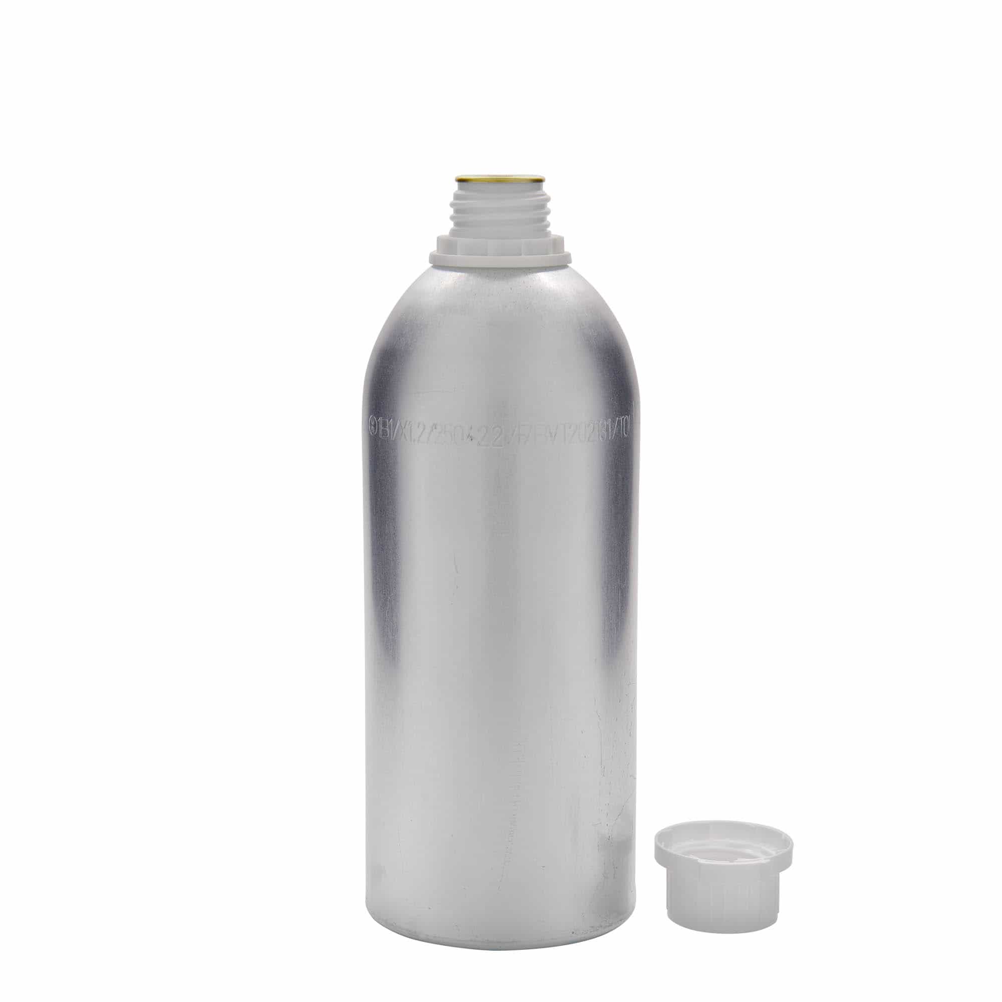 1100 ml alumiiniumpudel, metall, hõbedane, sulgur: DIN 32 1100 ml alumiiniumpudel, metall, hõbedane, sulgur: DIN 32