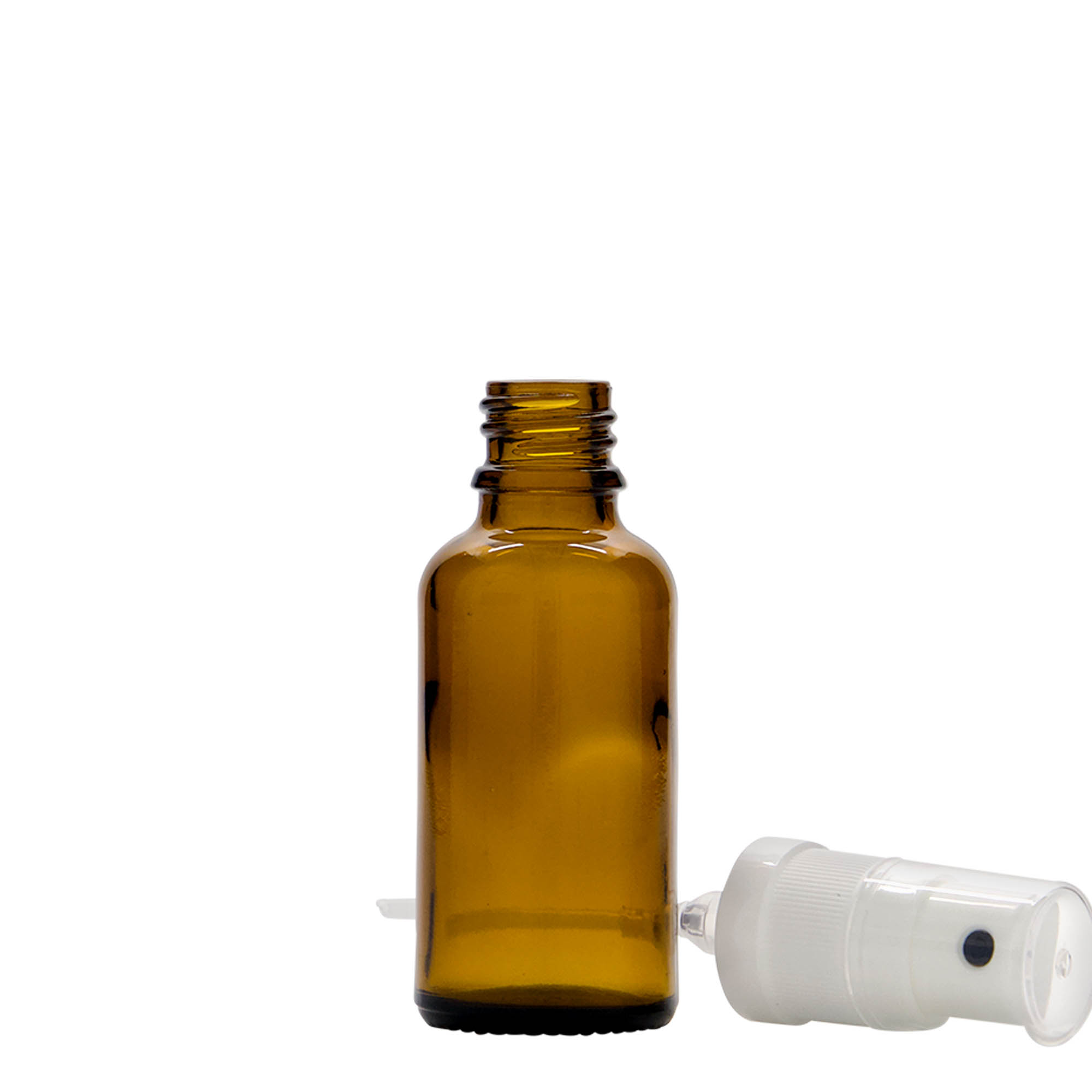 30 ml pihustuspudel meditsiiniks, klaas, pruun, avale: DIN 18 30 ml pihustuspudel meditsiiniks, klaas, pruun, avale: DIN 18
