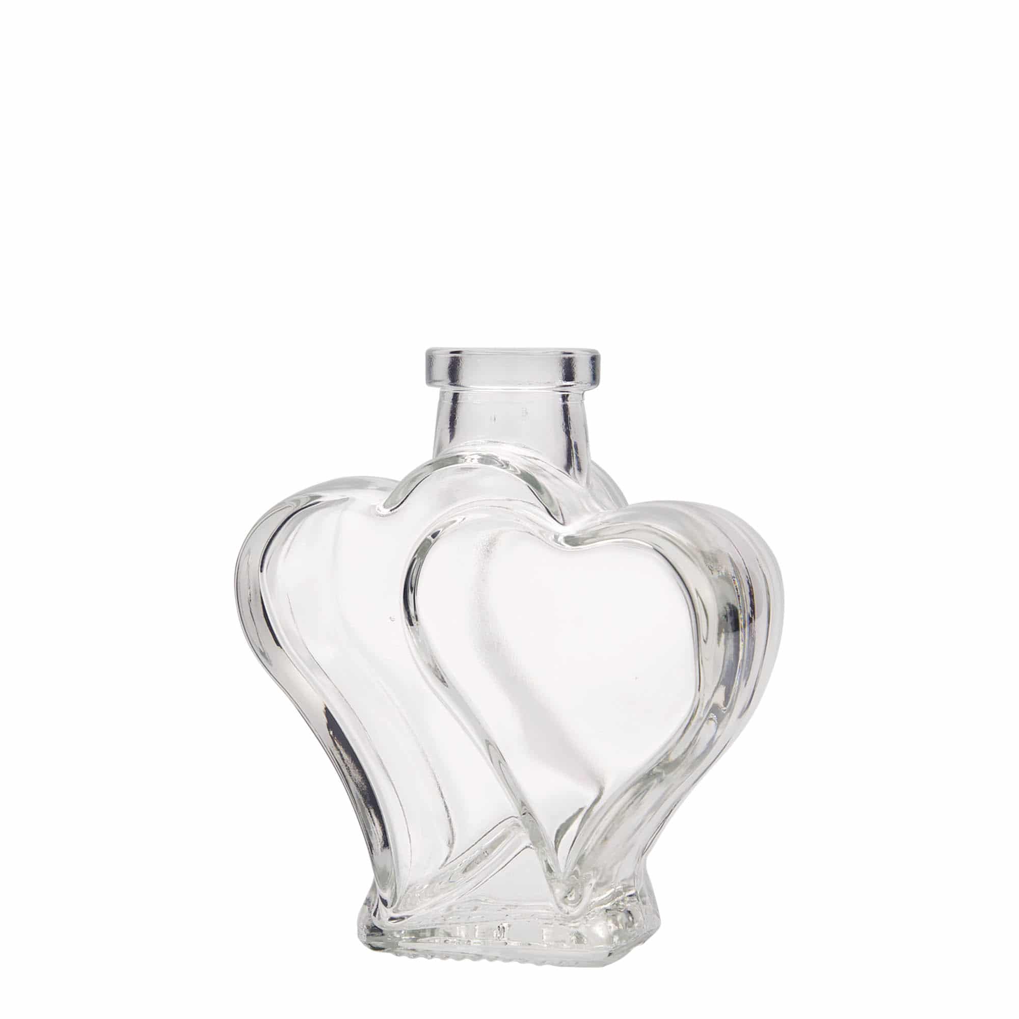 200 ml klaaspudel 'Kaks südant', sulgur: kork