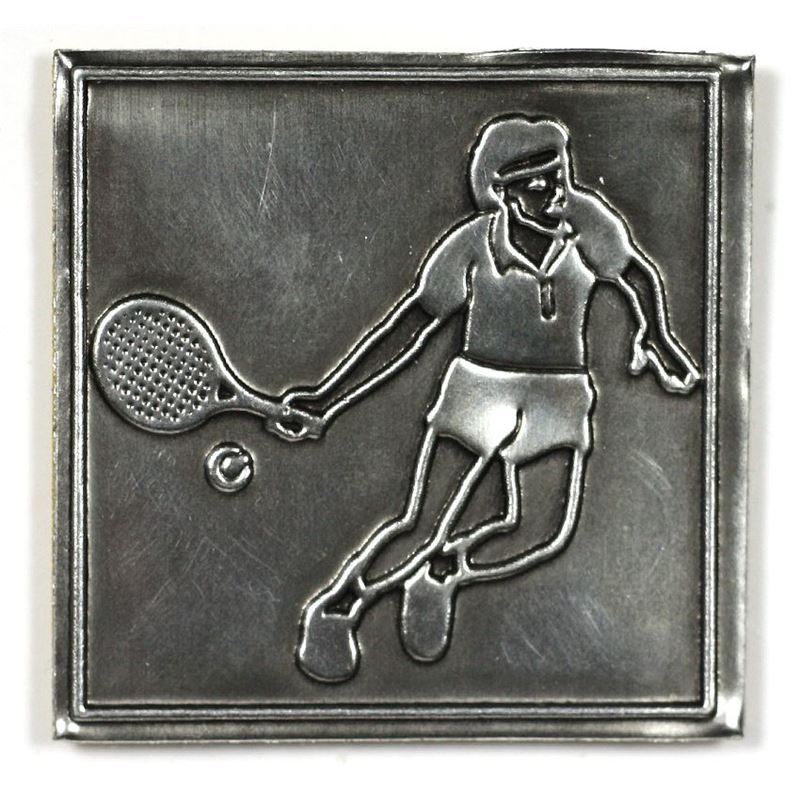 Tinasilt 'Tennis', ruudukujuline, metall, hõbedane Tinasilt 'Tennis', ruudukujuline, metall, hõbedane