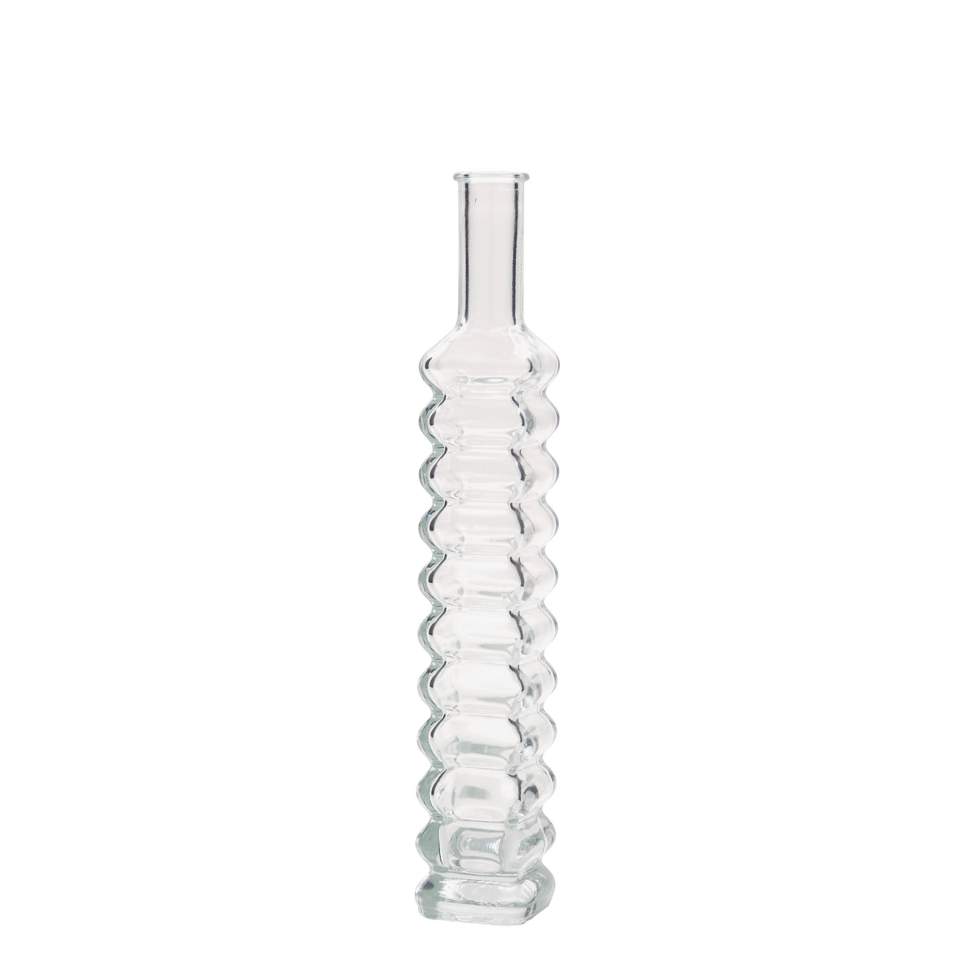 100 ml klaaspudel 'Roma', ruudukujuline, ava: kork