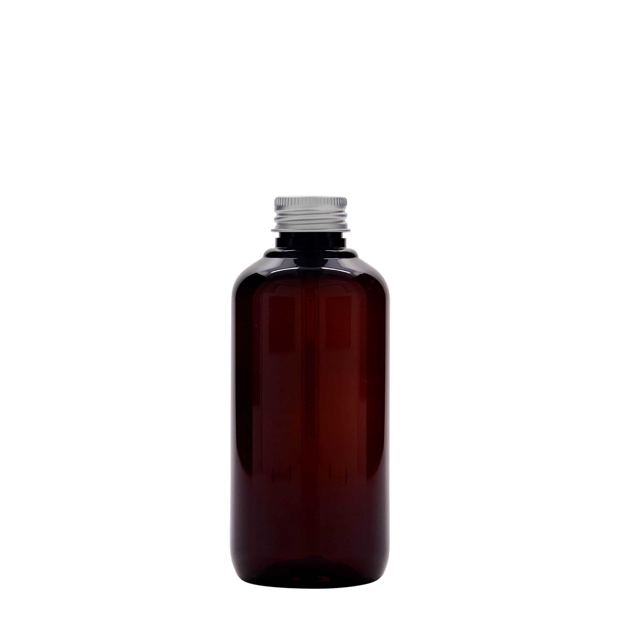 200 ml ringlussevõetud plastist pudel 'Victor's Best', PCR, pruun, sulgur: GPI 24/410