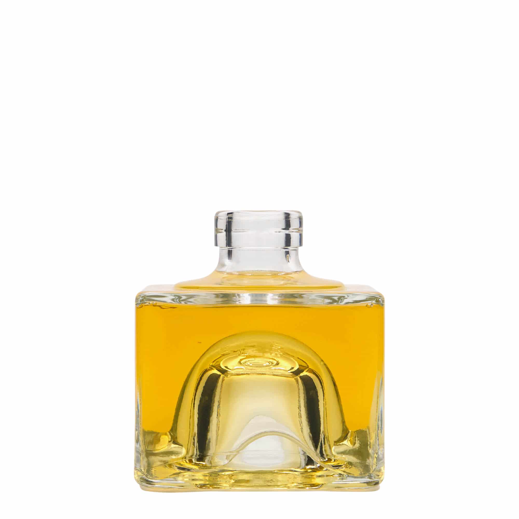 200 ml klaaspudel 'Cocolores', ruudukujuline, sulgur: kork
