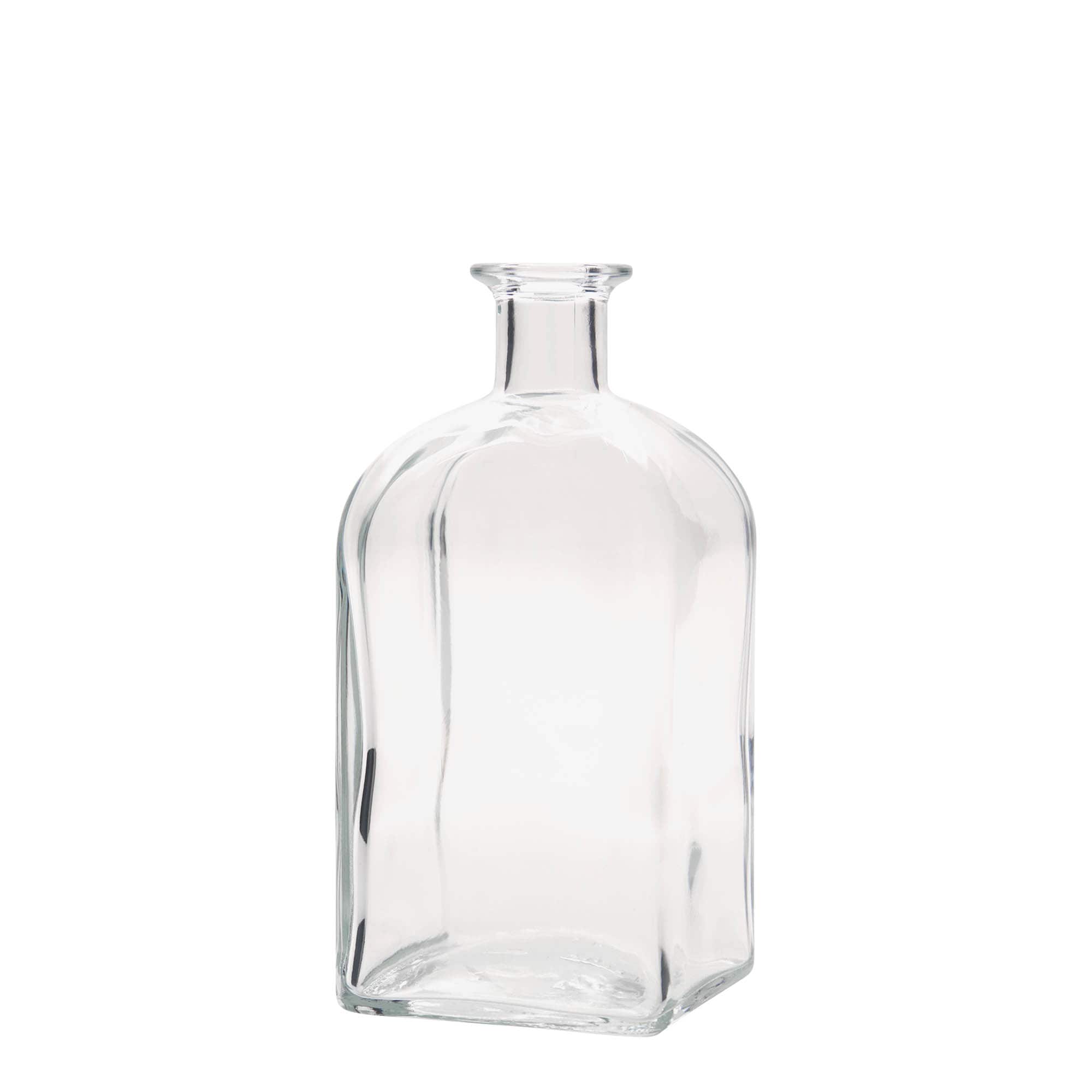 700 ml klaaspudel Apotheker Carré, ruudukujuline, suuava: kork