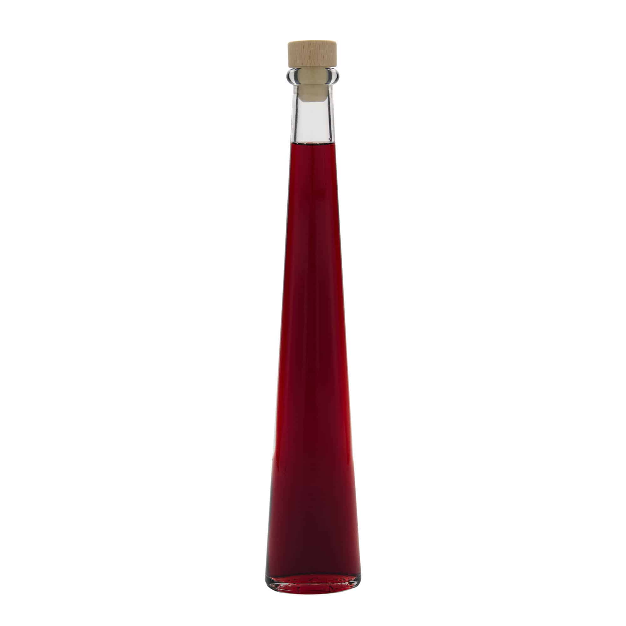 200 ml klaaspudel 'Dama Ovale', ovaalne, suuava: kork