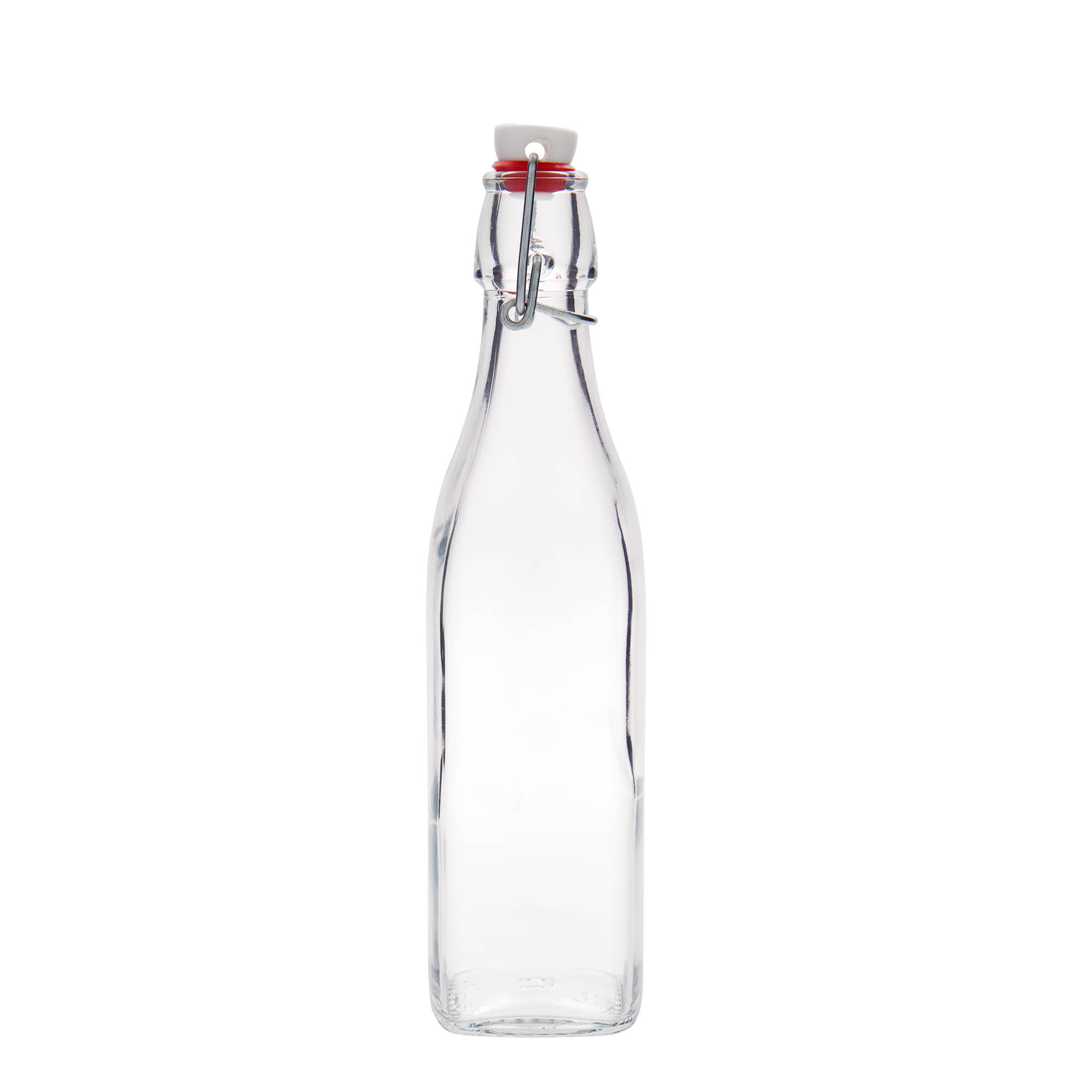500 ml klaaspudel 'Swing, ruudukujuline, suuava: klambrikork'