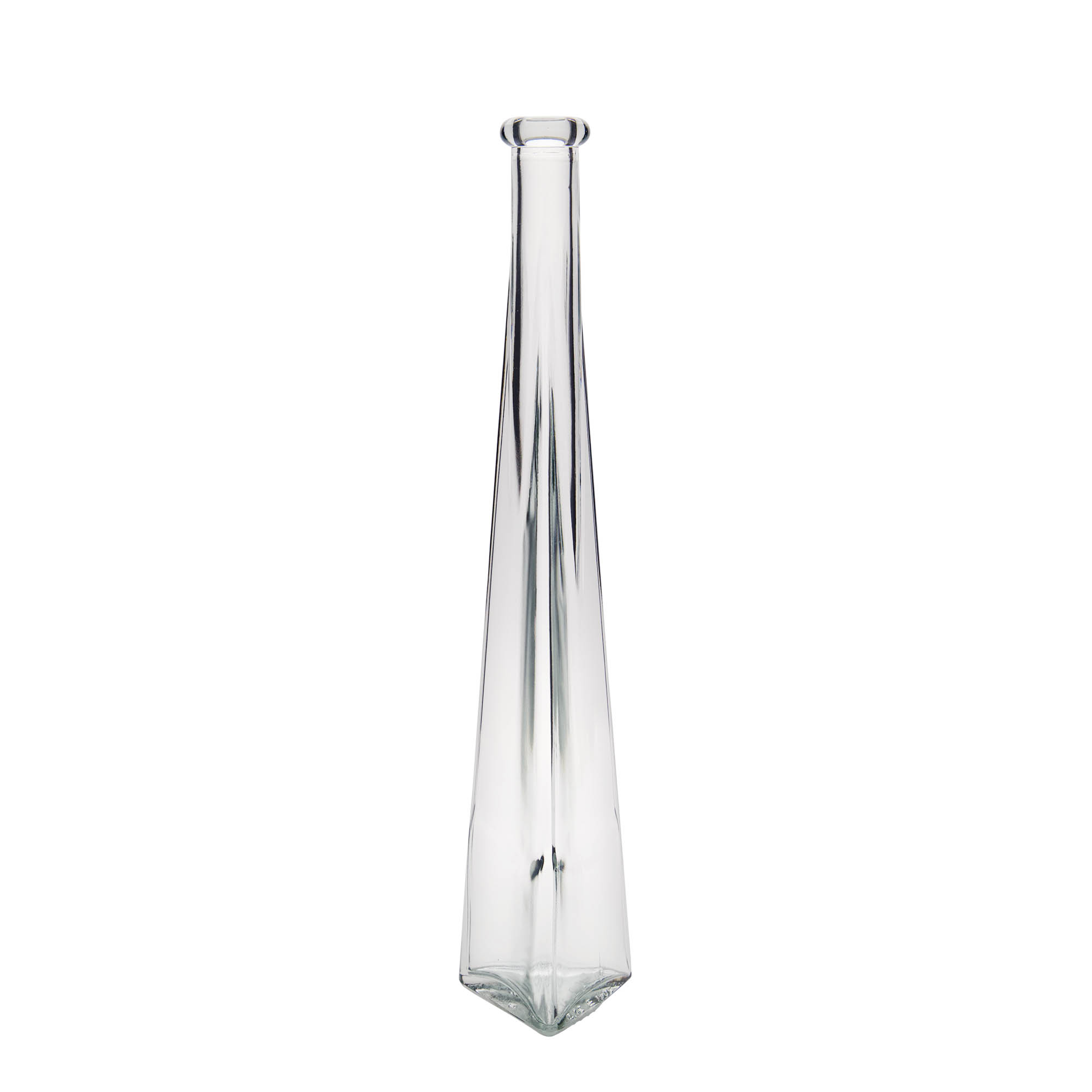 200 ml klaaspudel 'Dama Triangolore', kolmnurkne, ava: kork