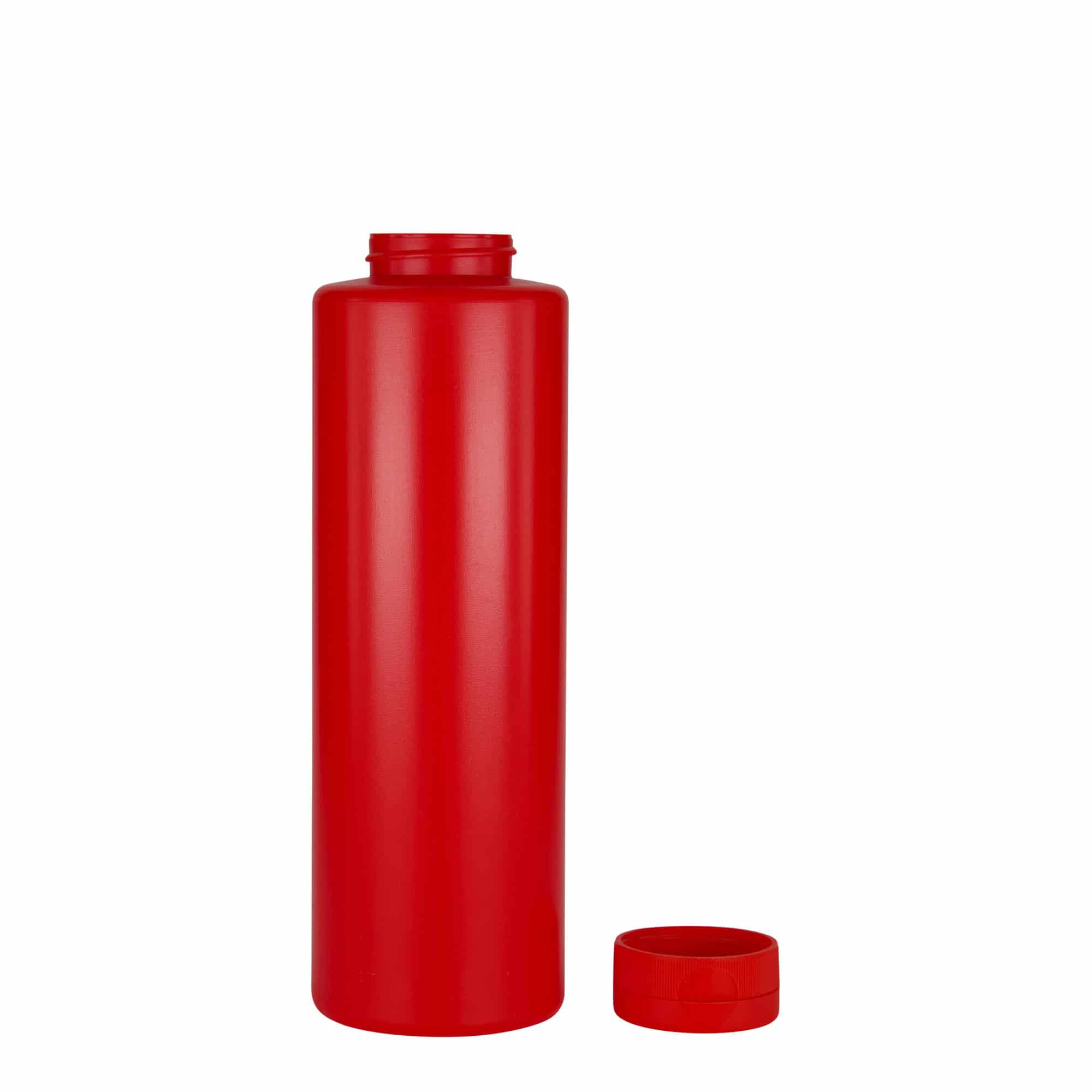 500 ml kastmepudel, LDPE-plast, punane, sulgur: GPI 38/400