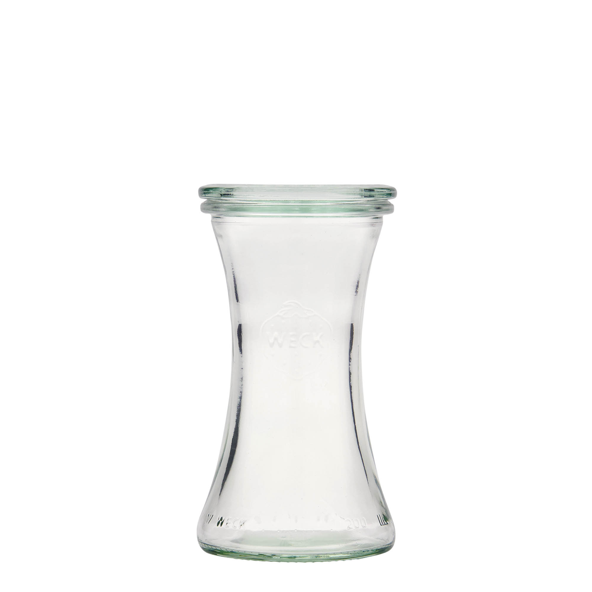 200 ml WECKi delikatessipurk, sulgur: ümar serv
