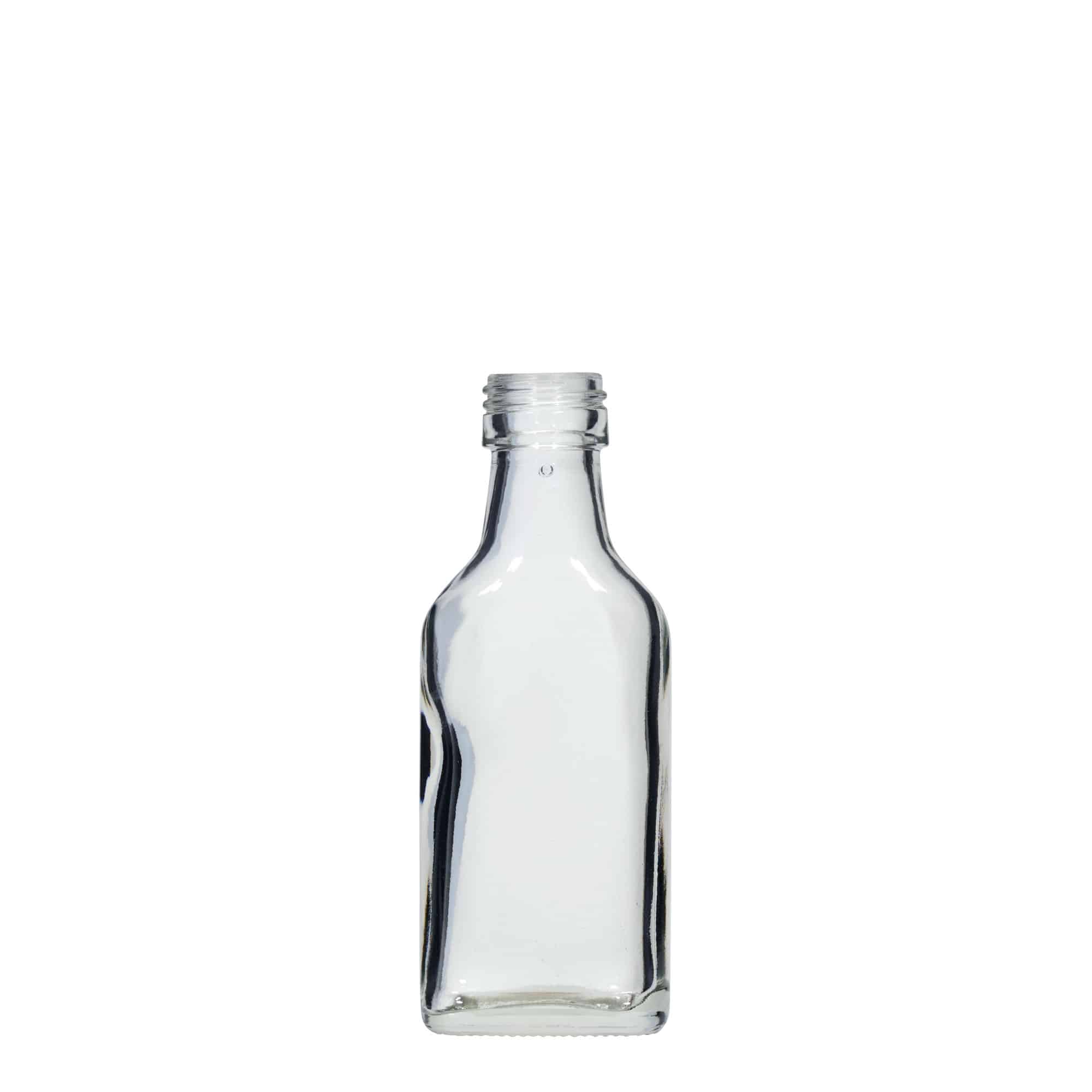 40 ml taskupudel, ristkülikukujuline, sulgur: PP 18 40 ml taskupudel, ristkülikukujuline, sulgur: PP 18