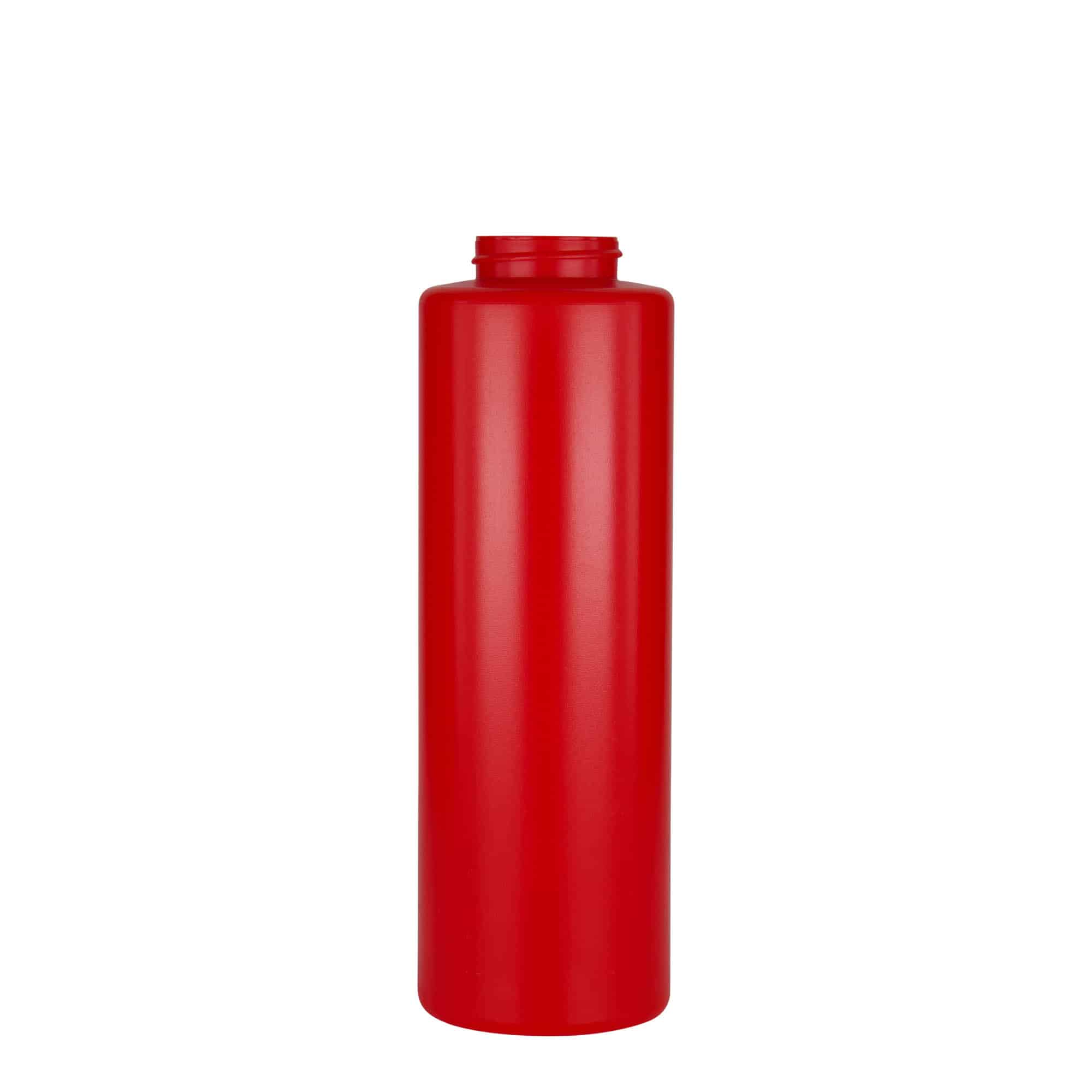 500 ml kastmepudel, LDPE-plastik, punane, suu: 38/400