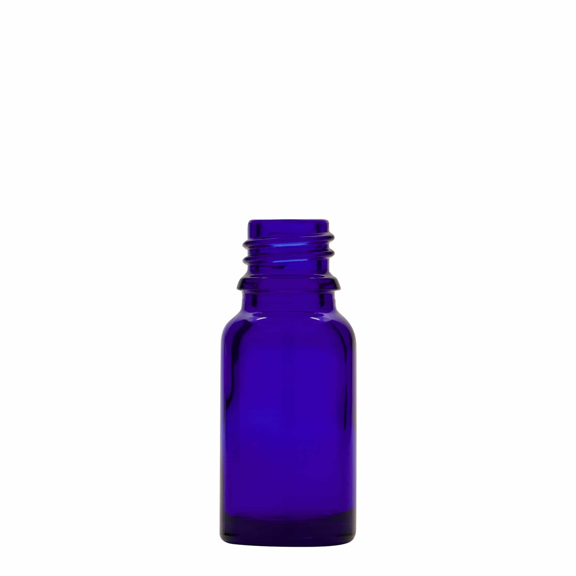 10 ml tilguti pudel meditsiiniks, klaas, kuninglik sinine-punane, suuava: DIN 18 10 ml tilguti pudel meditsiiniks, klaas, kuninglik sinine-punane, suuava: DIN 18