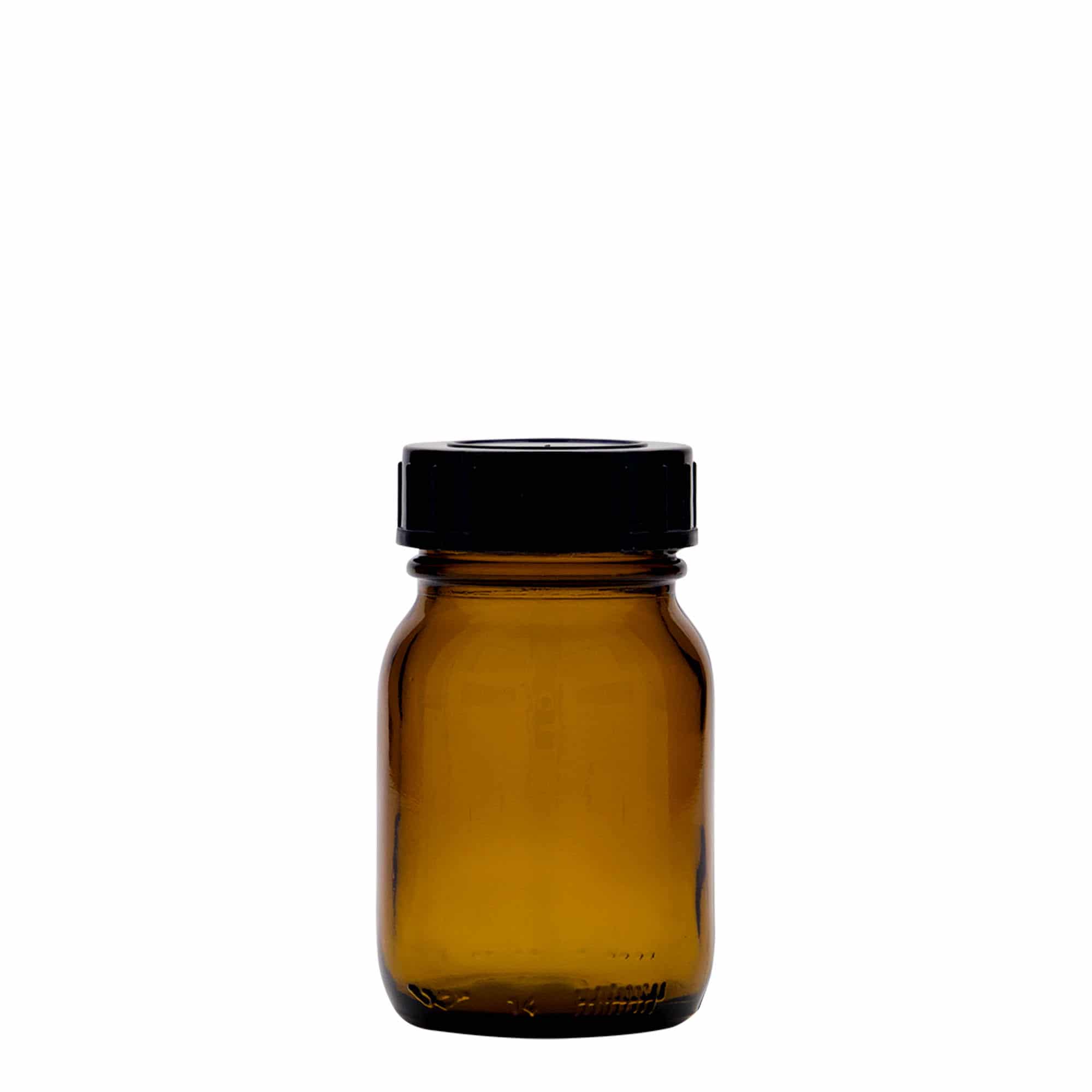 75 ml laia kaelaga purk, pruun, sulgur: DIN 40