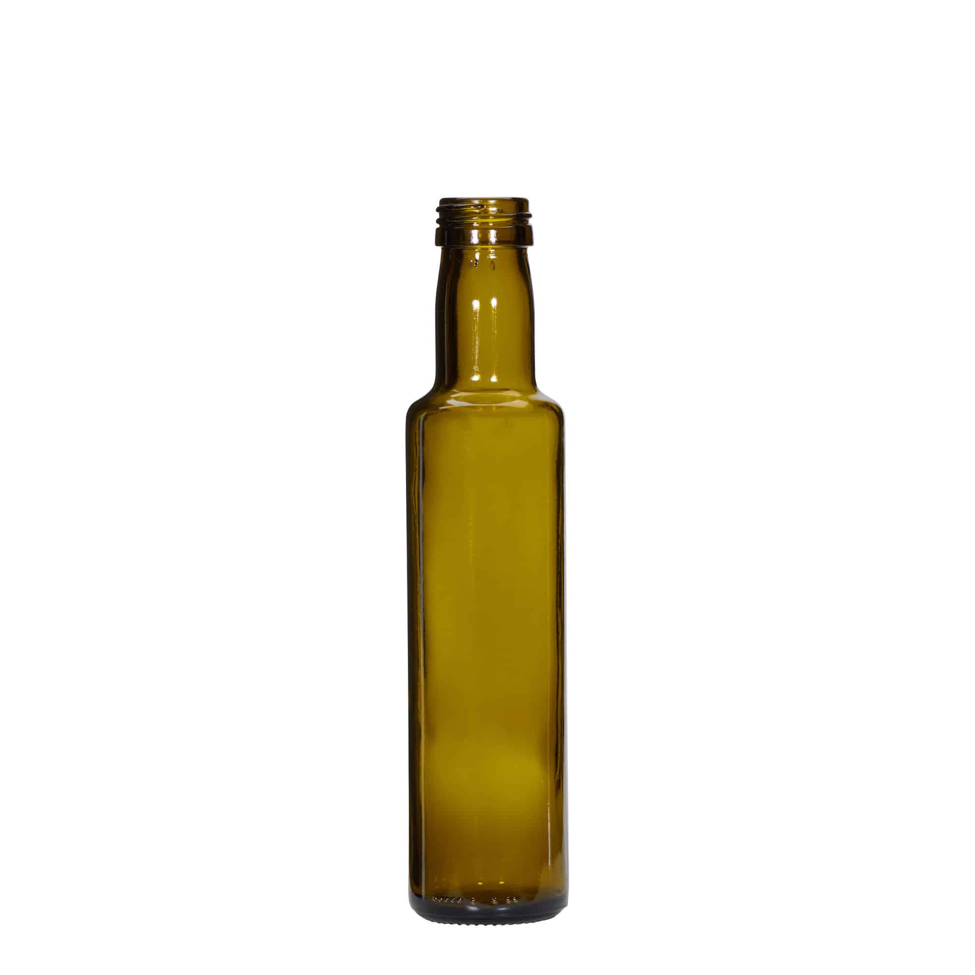 250 ml klaaspudel 'Dorica', antiikroheline, sulgur: PP 31,5 250 ml klaaspudel 'Dorica', antiikroheline, sulgur: PP 31,5