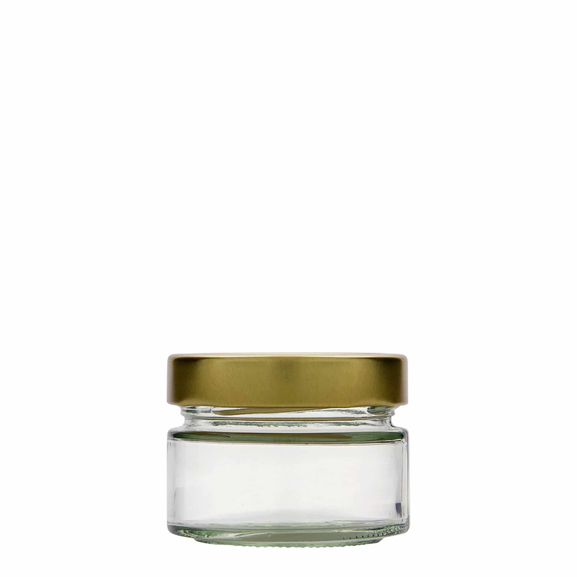 130 ml ümmargune klaas 'Aurora', ava: sügav keermega (DTO 66)