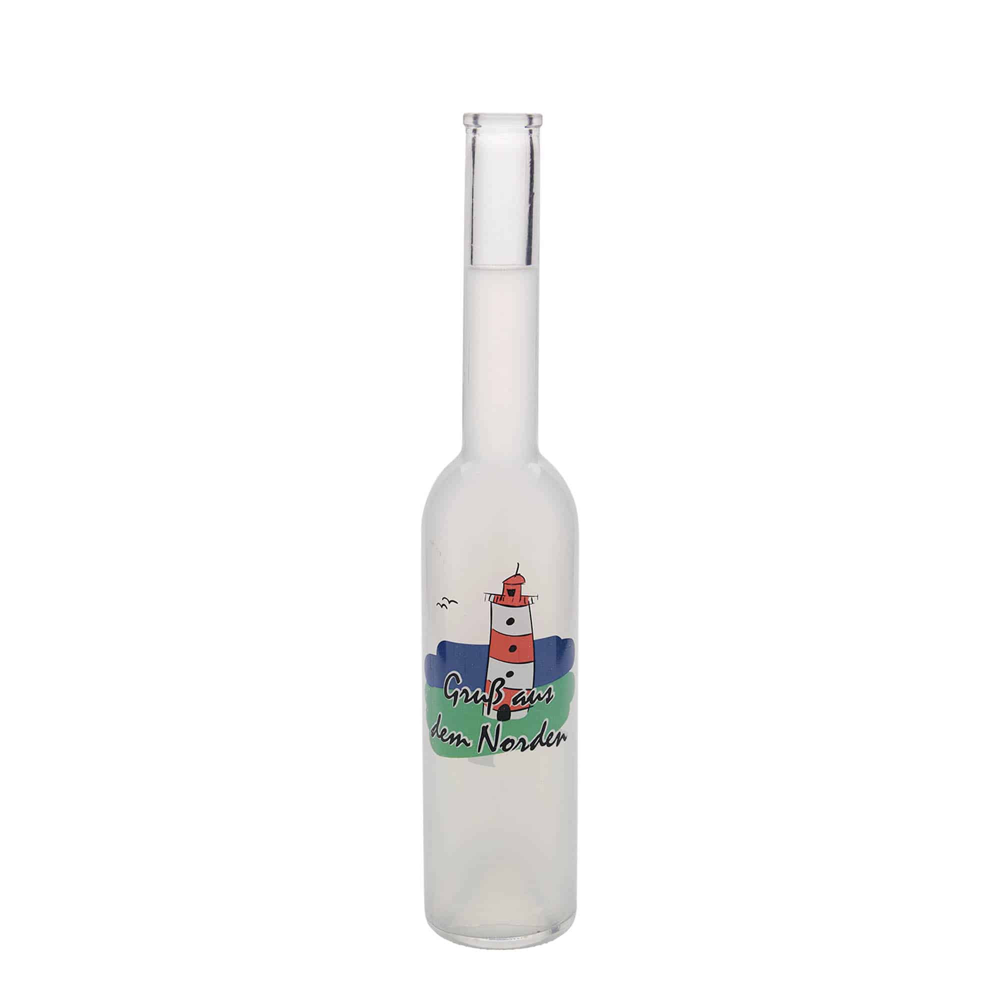 350 ml klaaspudel 'Opera', motiiv: põhi, sulgur: kork