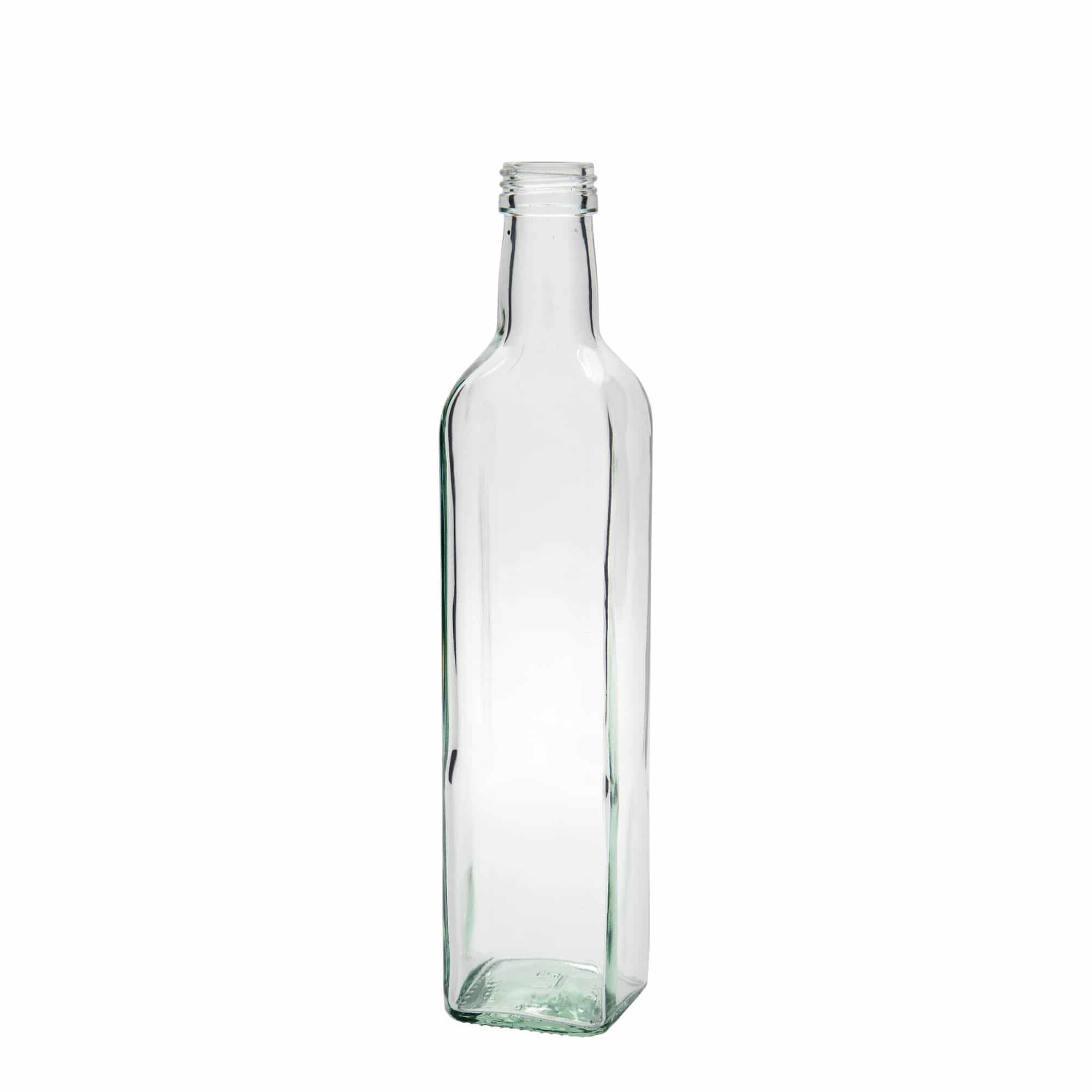 500 ml klaaspudel 'Marasca', ruudukujuline, suuava: PP 31,5