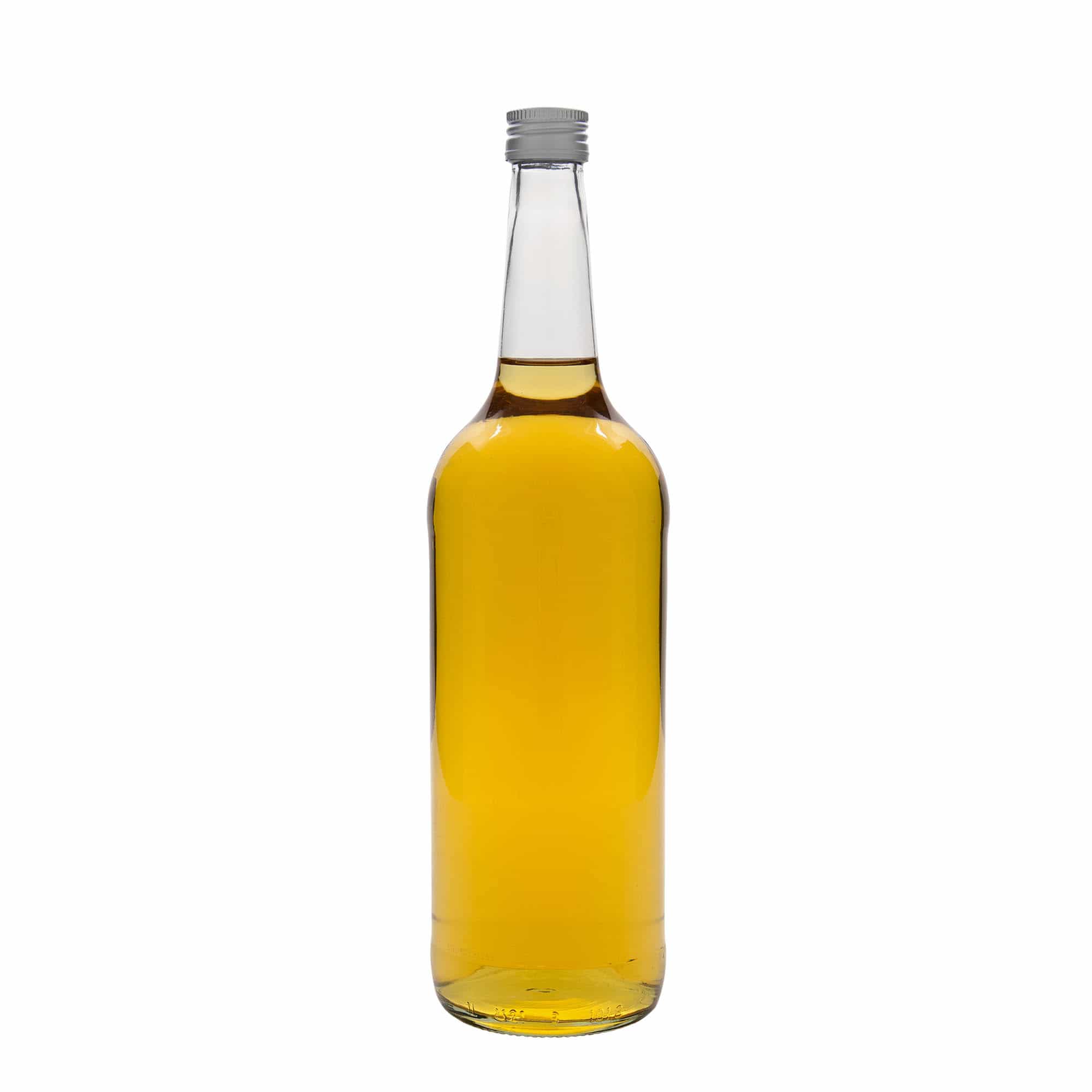 1000 ml klaaspudel, sirge kaelaga, sulgur: kork