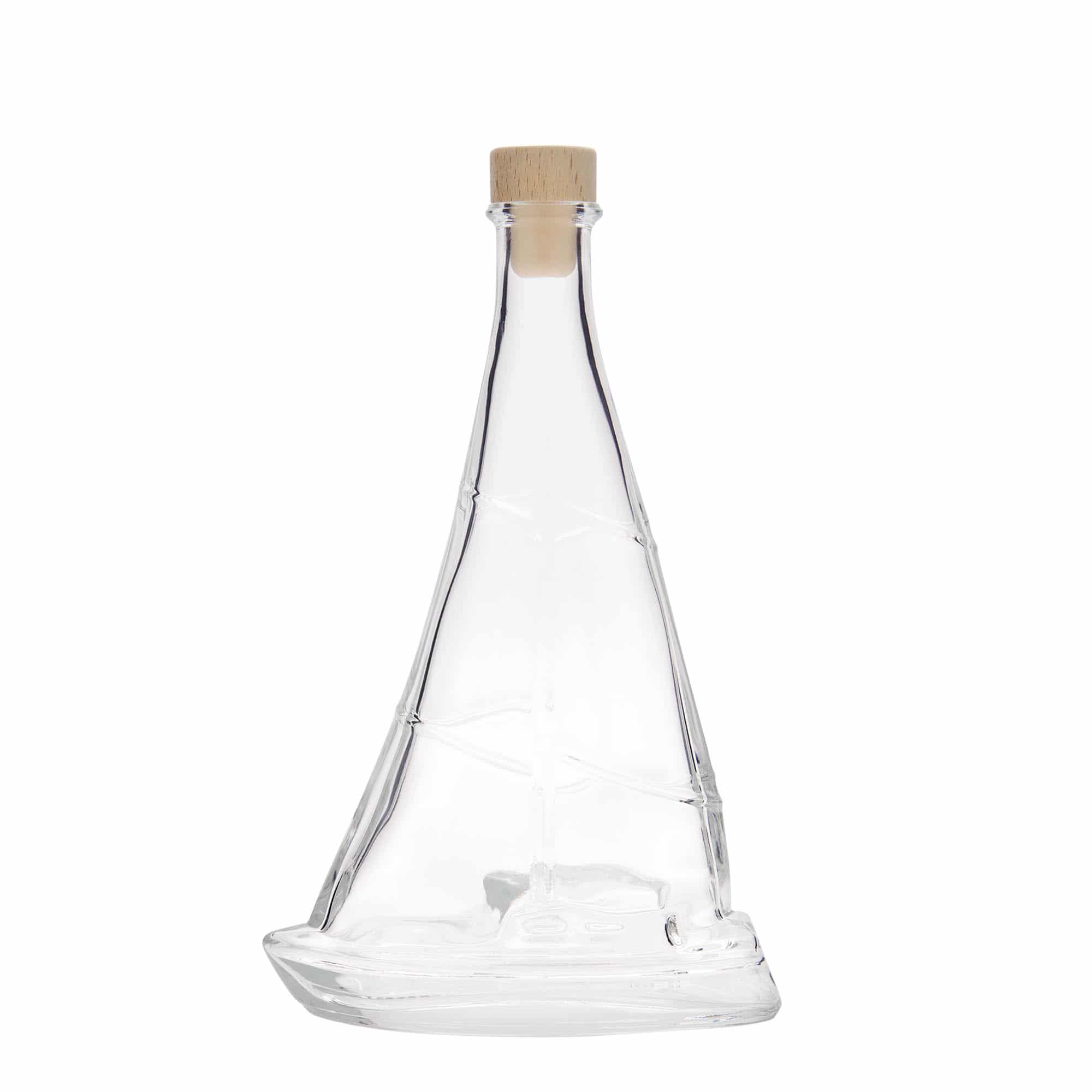 350 ml klaaspudel 'Purjekas', sulgur: kork