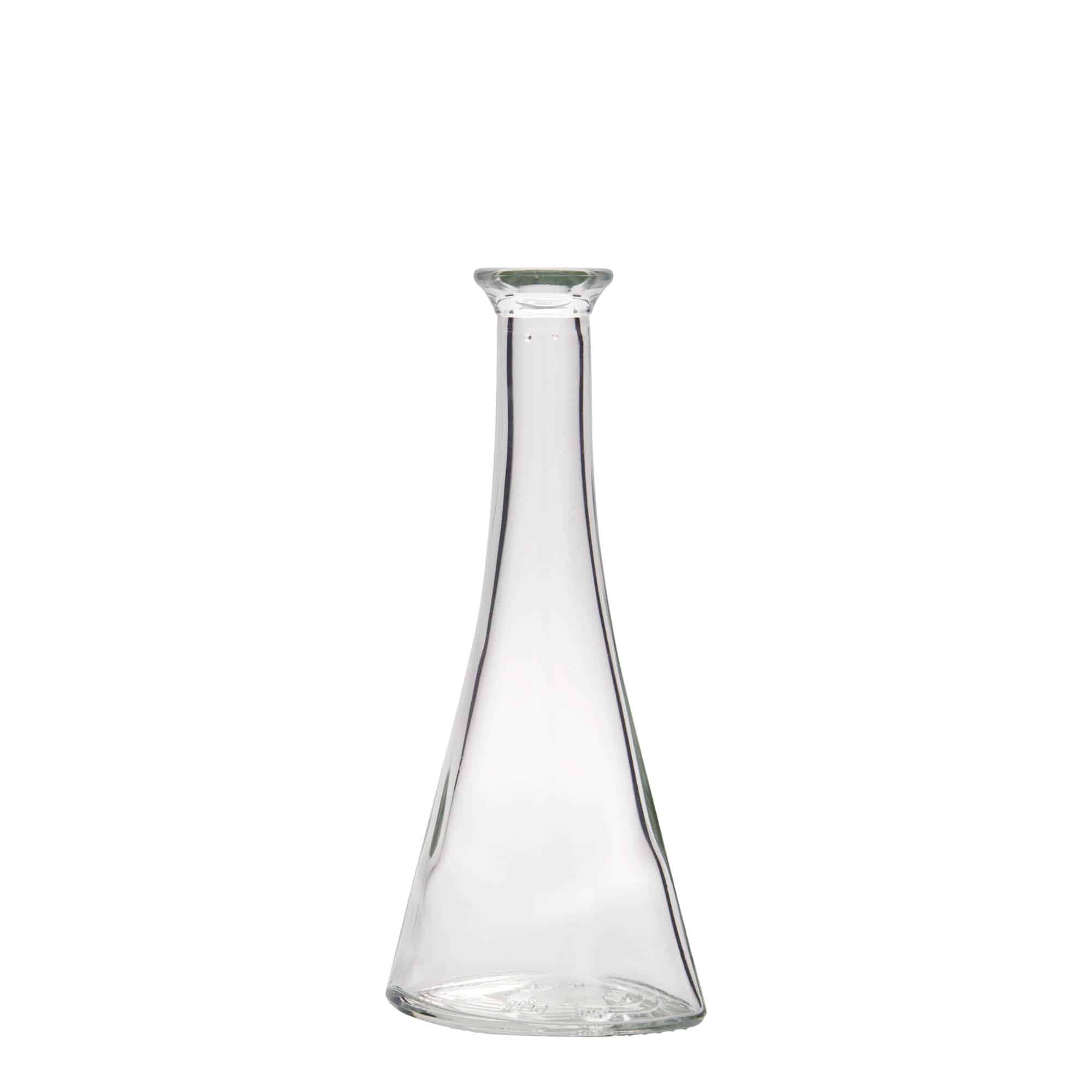 100 ml klaaspudel 'Veronica', poolringikujuline, suuava: kork