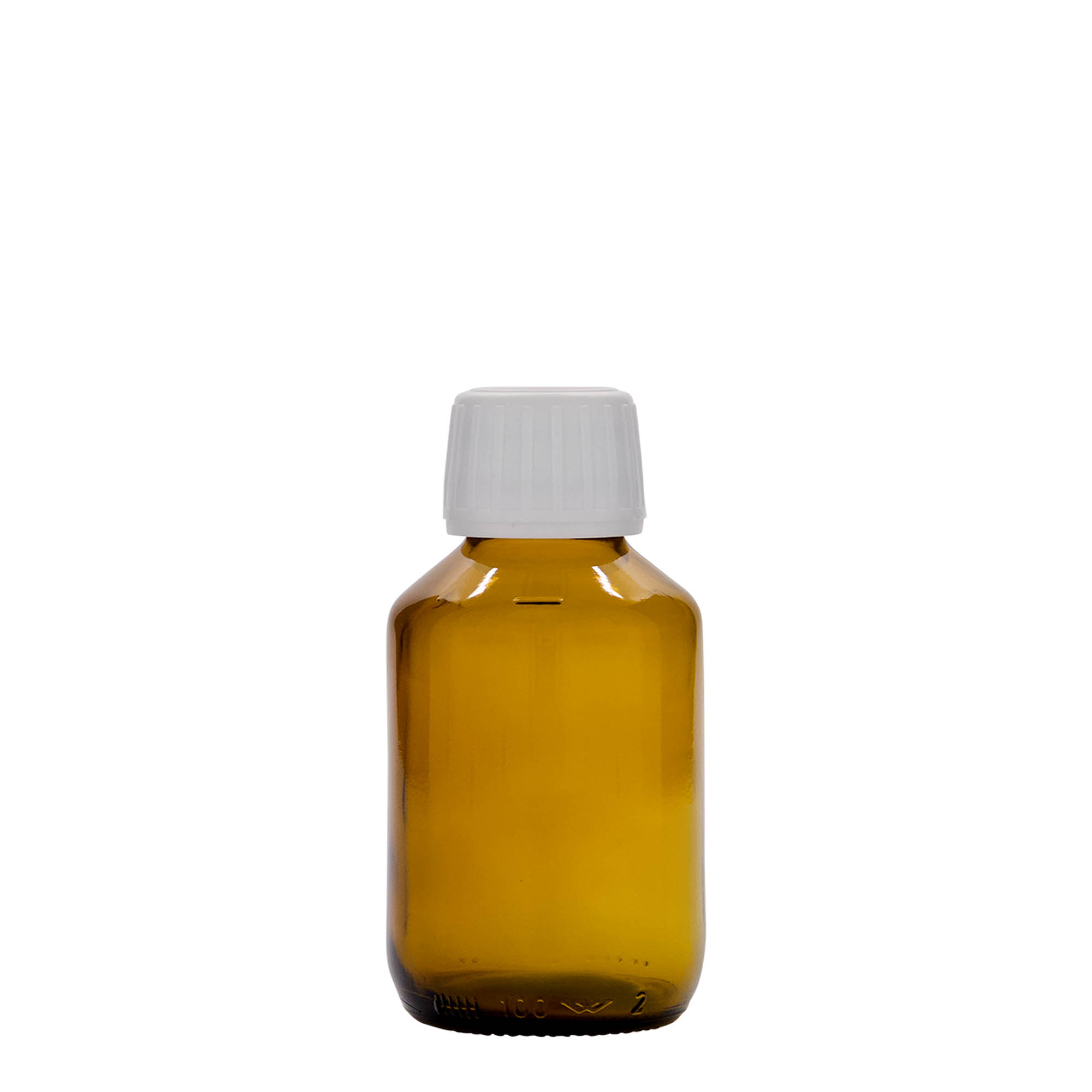 100 ml meditsiinipudel, pruun, klaas, suuava: PP 28