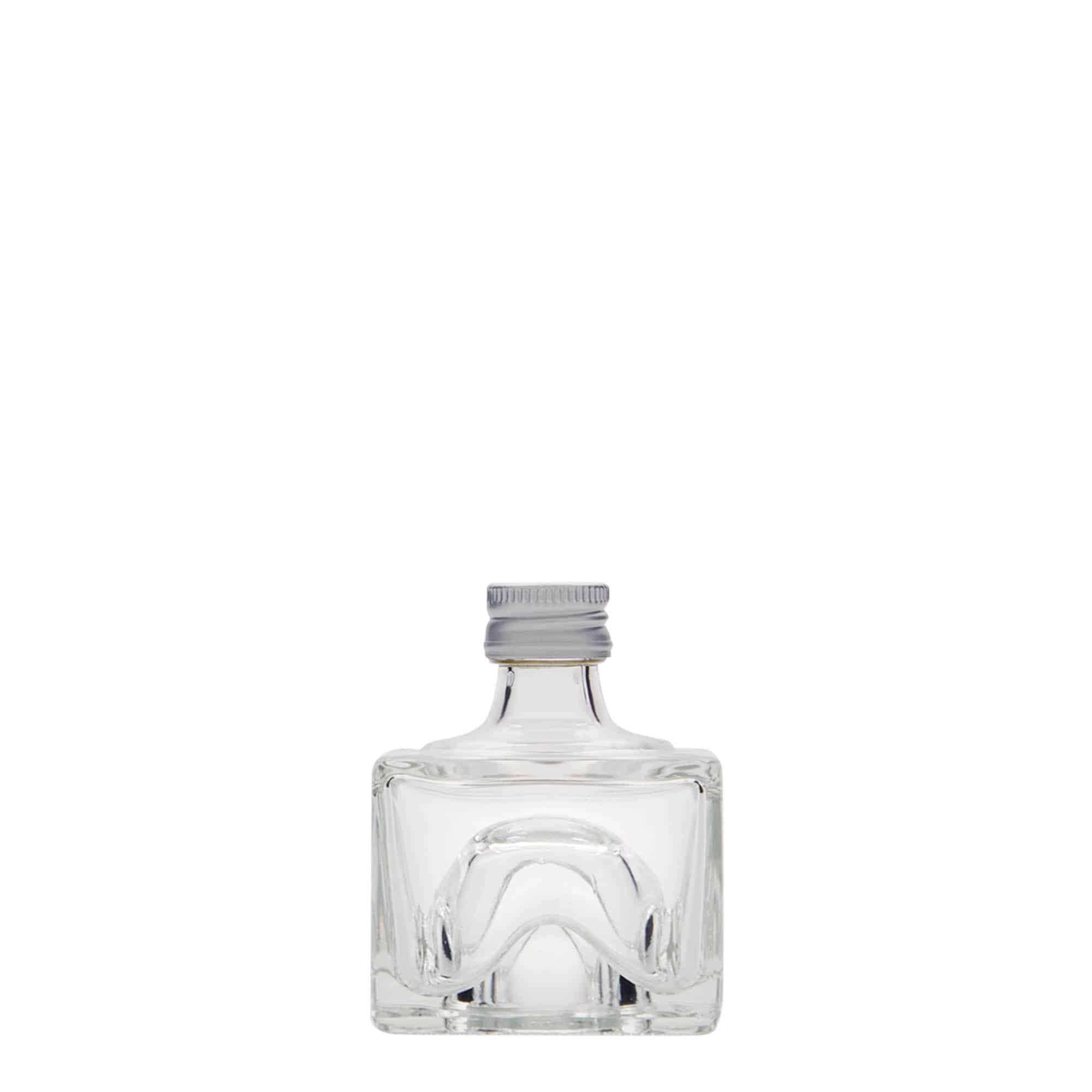 40 ml klaaspudel 'Cocolores', ruudukujuline, sulgur: PP 18