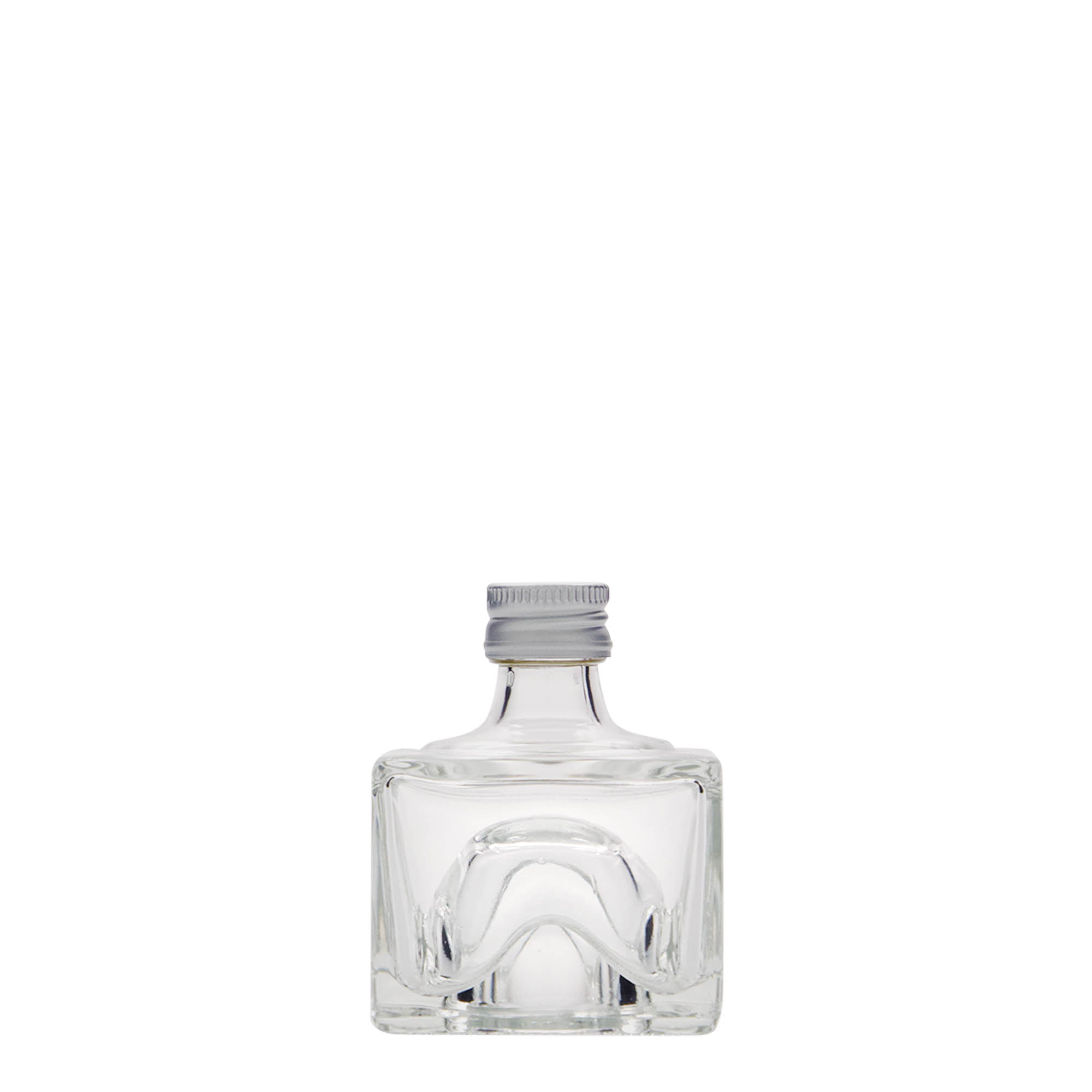 40 ml klaaspudel 'Cocolores', ruudukujuline, suuava: PP 18