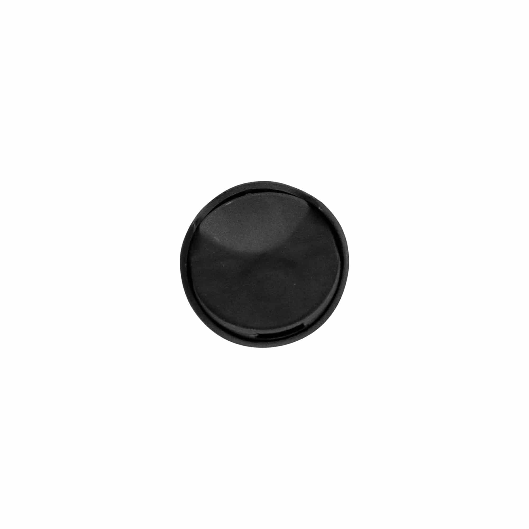 Kruvikork Disc Top, PP-plast, must, avause jaoks: 24/410