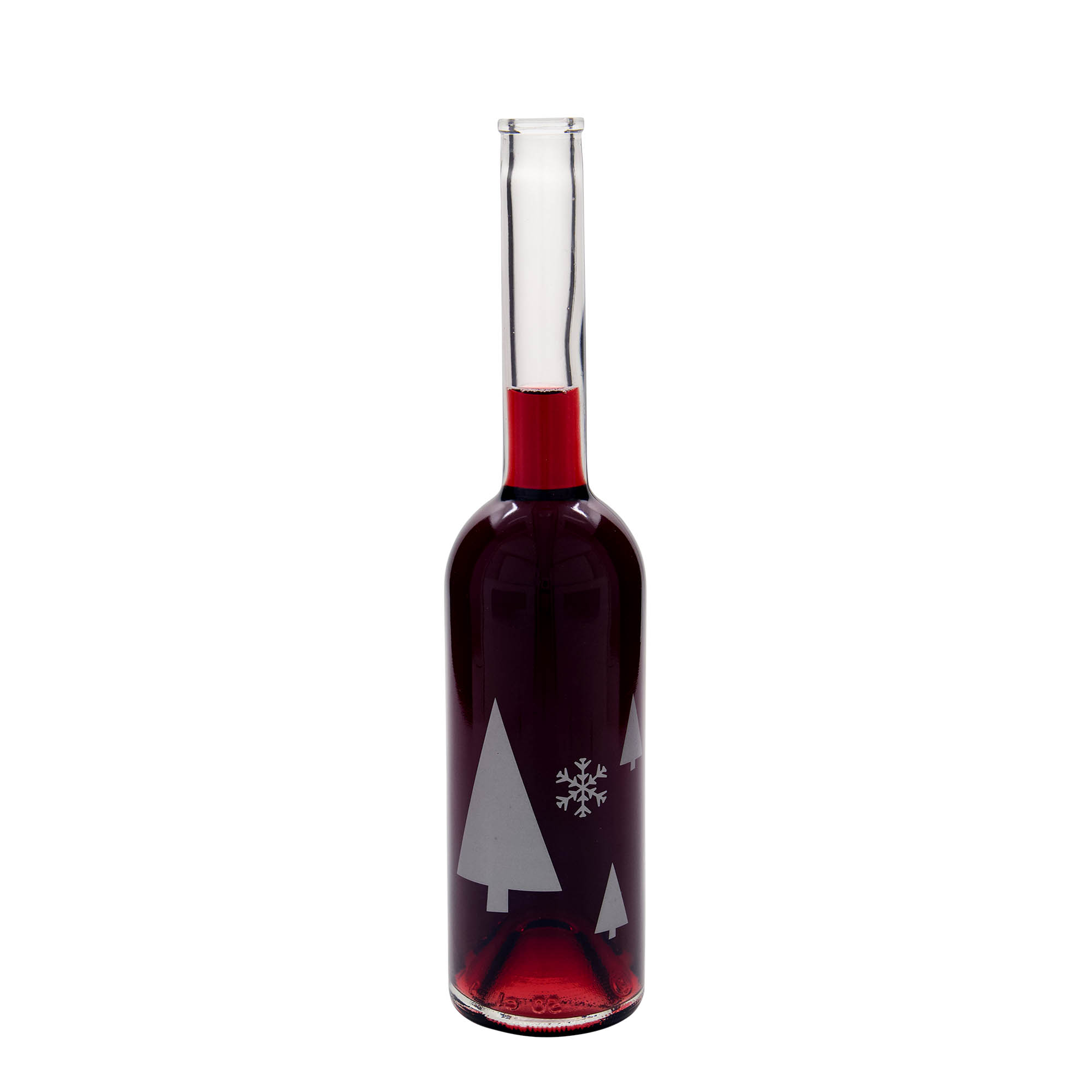 500 ml klaaspudel 'Opera', motiiv: lumekristallid, suuava: kork