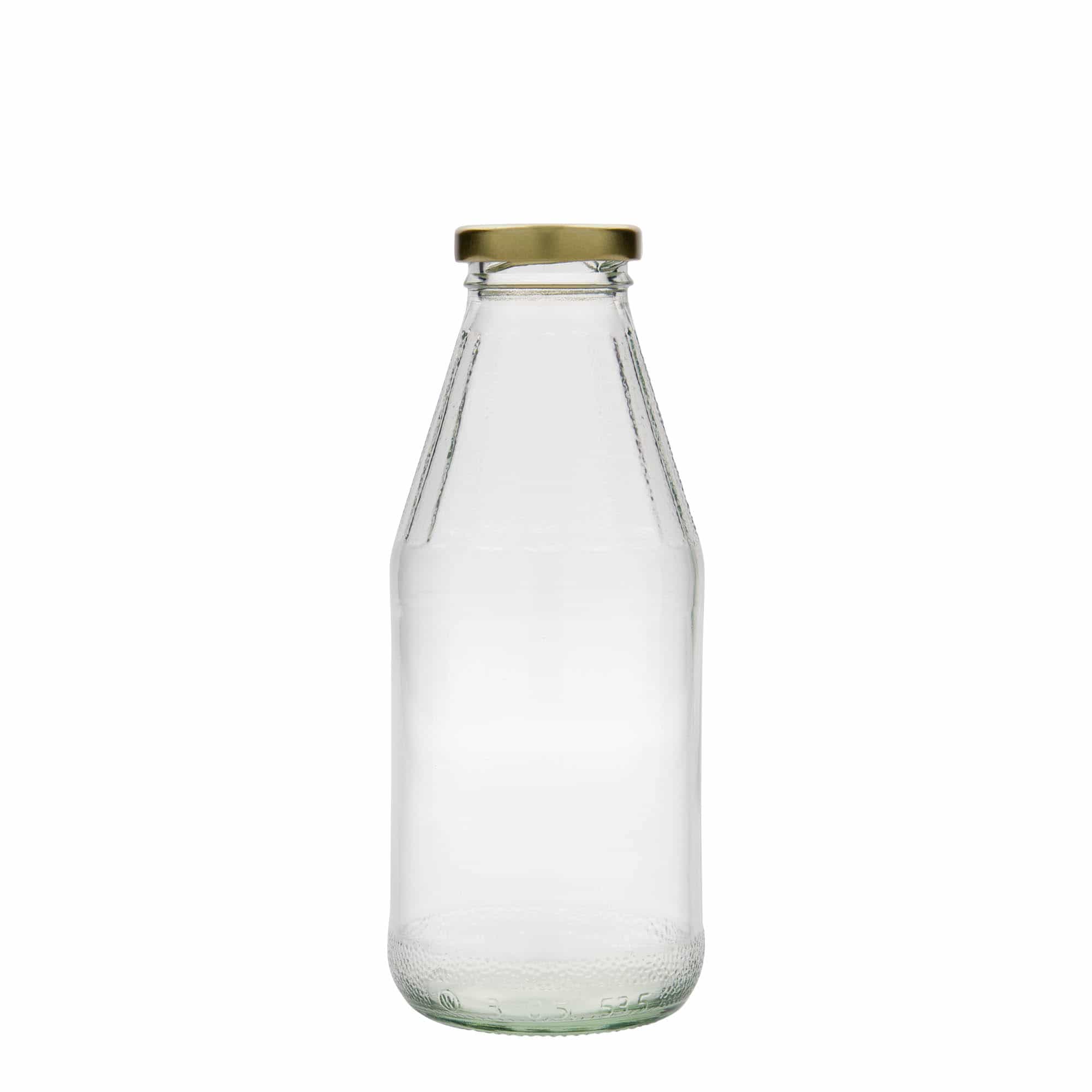 500 ml laia kaelaga universaalpudel, klaas, sulgur: twist-off (TO 43)