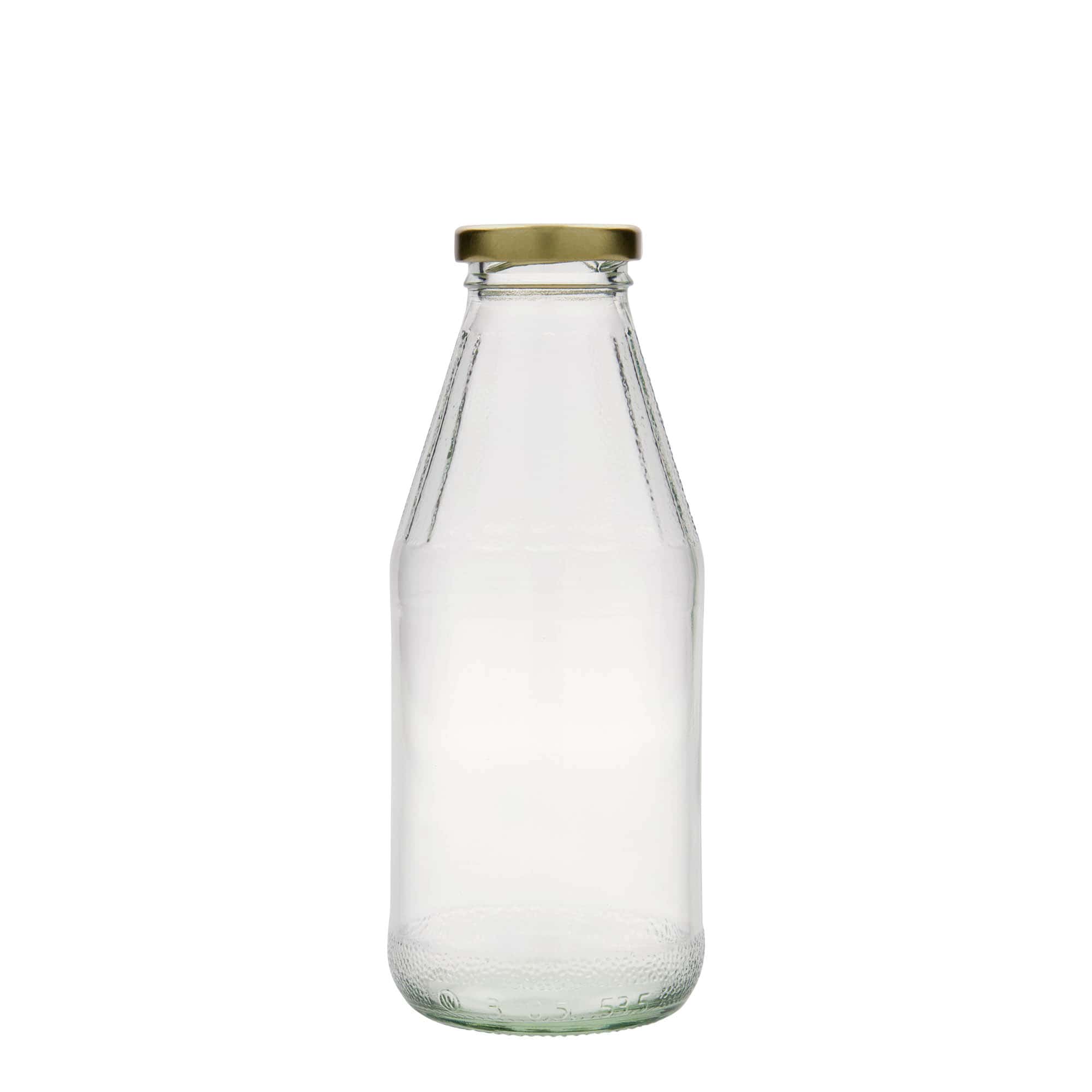 500 ml laiakaelne universaalklaaspudel, suu: keeratava kaanega (TO 43)