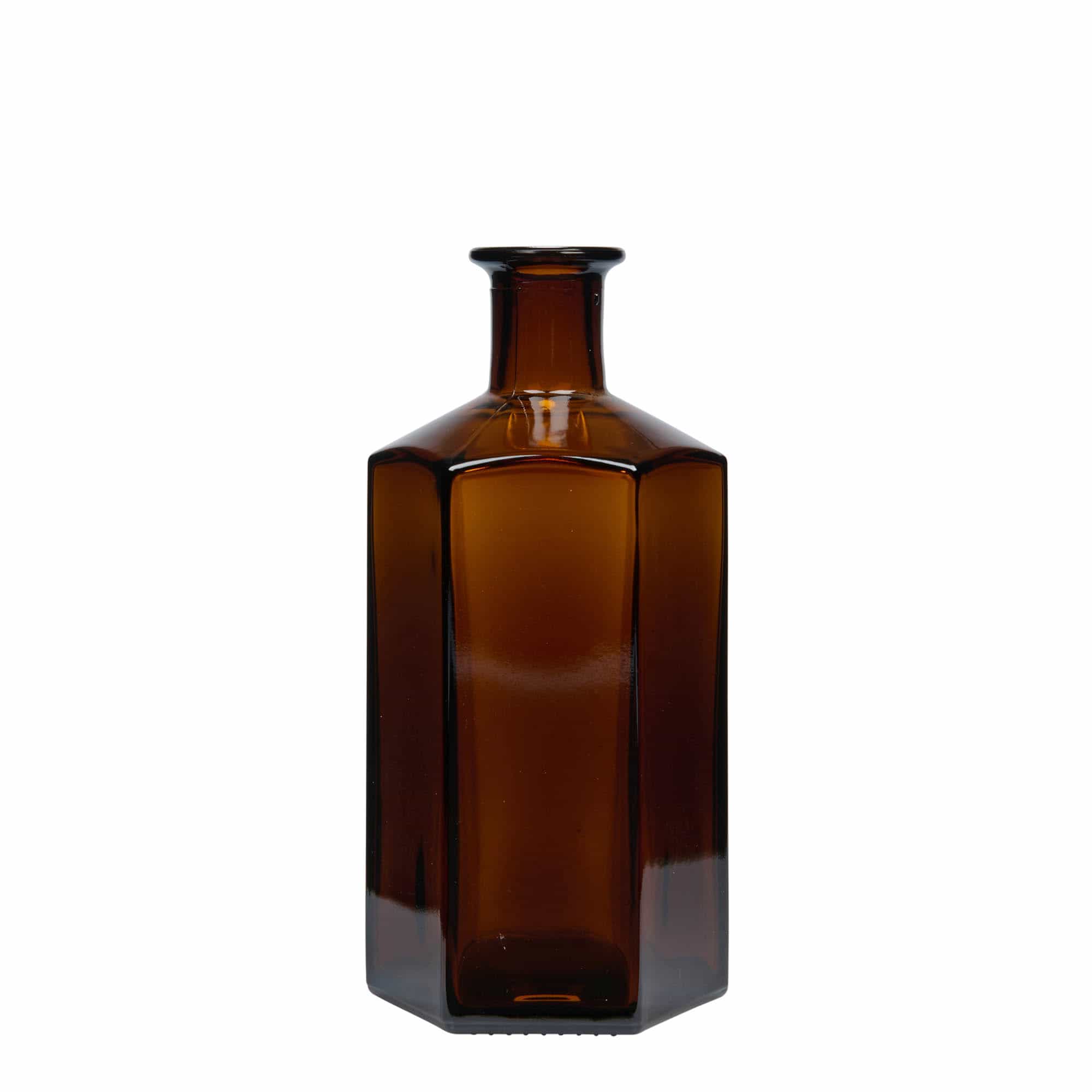 500 ml klaaspudel Apothecary 'Jimmy'. kuusnurkne. pruun. Suu: kork 500 ml klaaspudel Apothecary 'Jimmy'. kuusnurkne. pruun. Suu: kork