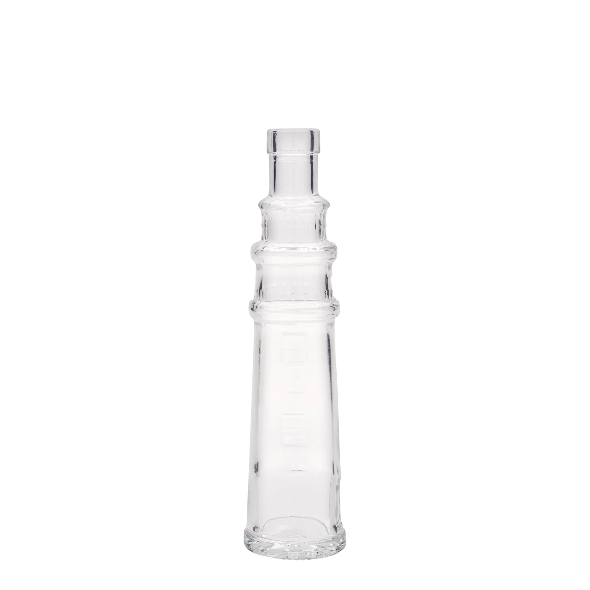 100 ml klaaspudel 'Tuletorn', sulgur: kork
