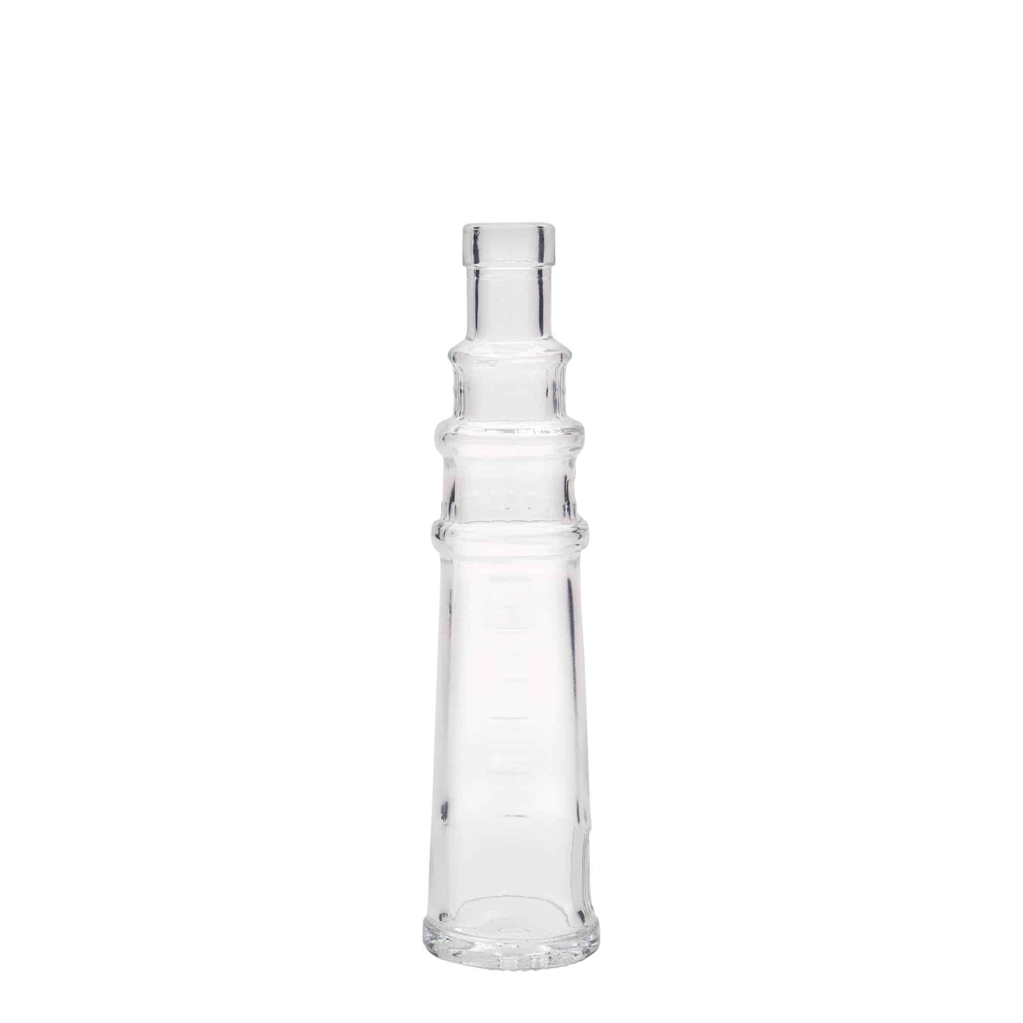 100 ml klaaspudel 'Leuchtturm', suuava: kork