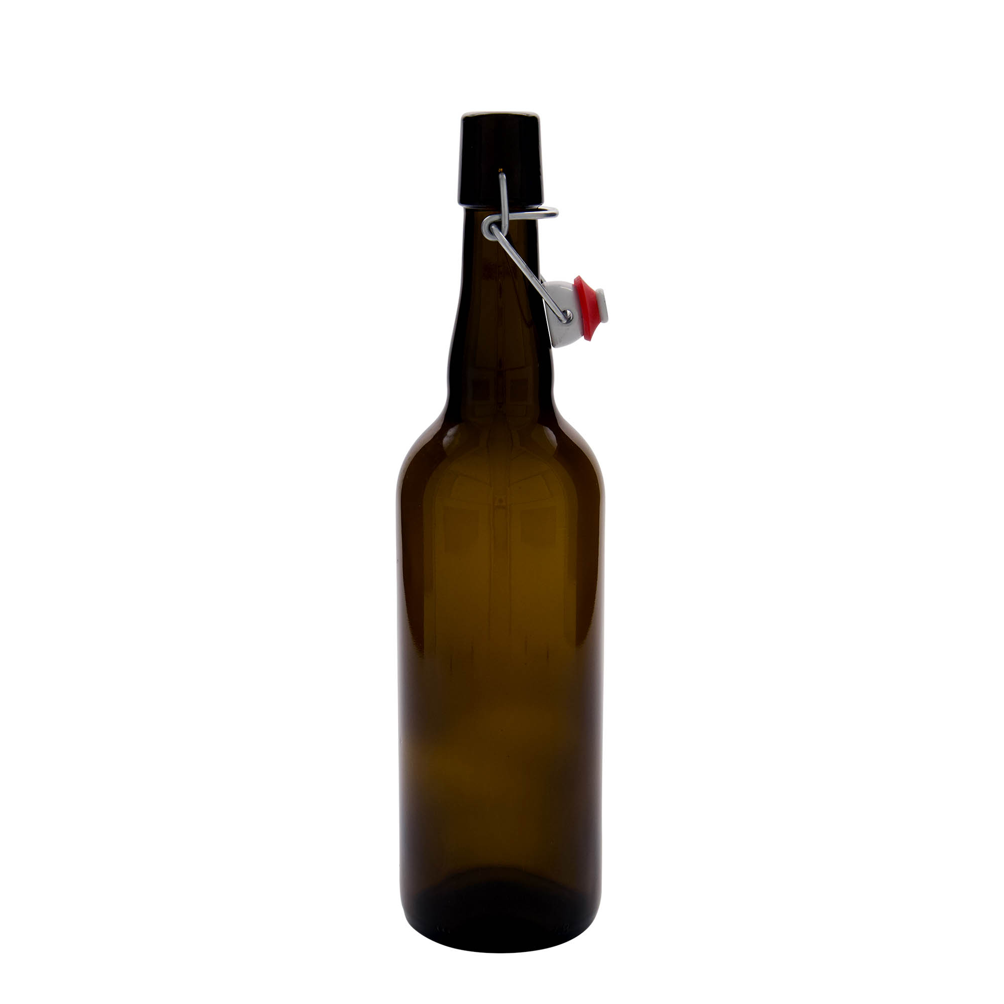 750 ml õllepudel Belgia, klaas, pruun, suuava: klambrikork
