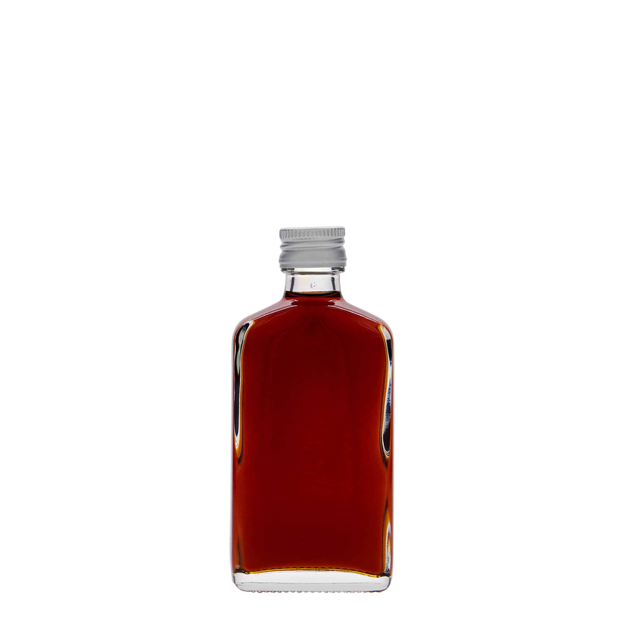 50 ml taskupudel, ristkülikukujuline, klaas, suuava: PP 18
