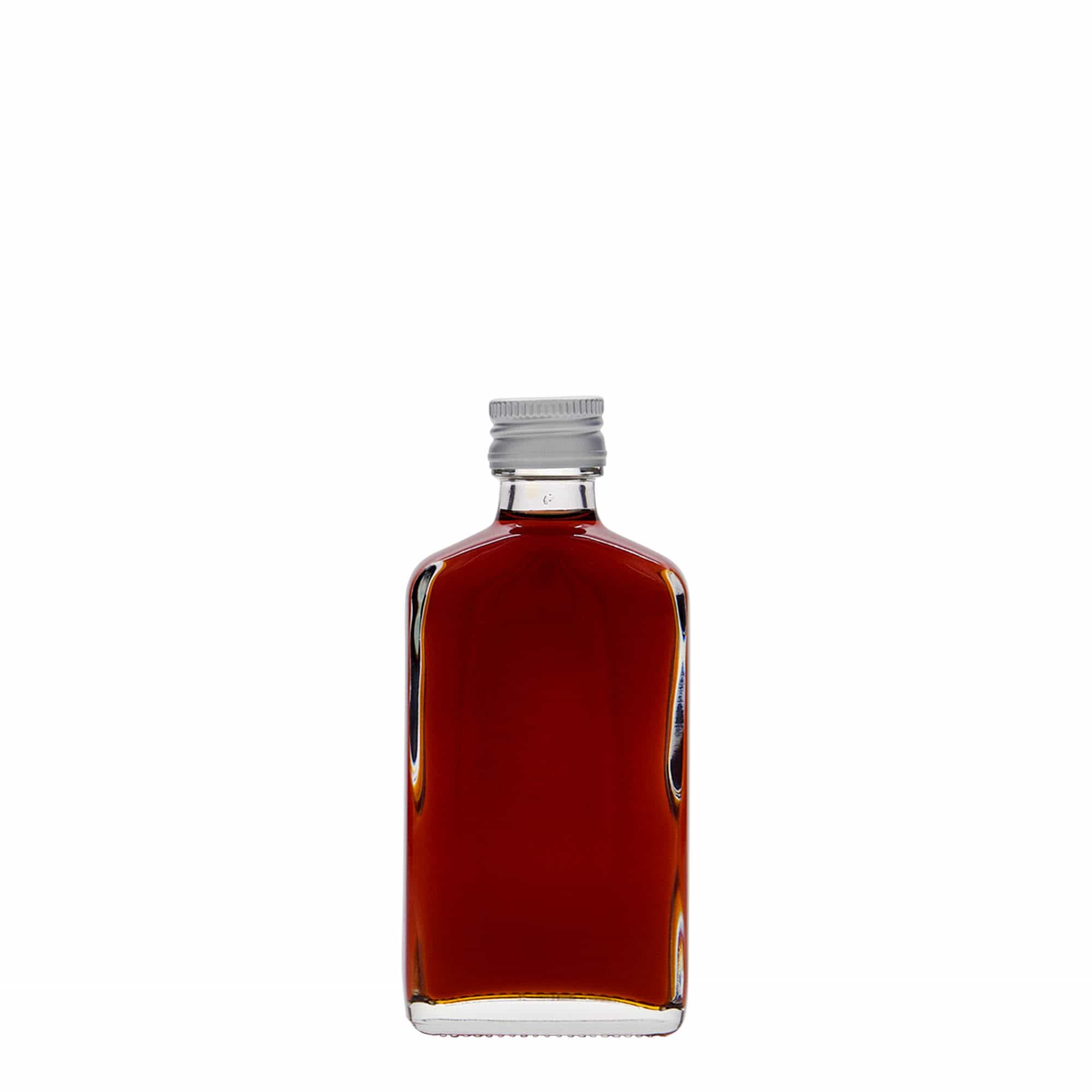 50 ml taskupudel, ristkülikukujuline, klaas, suuava: PP 18