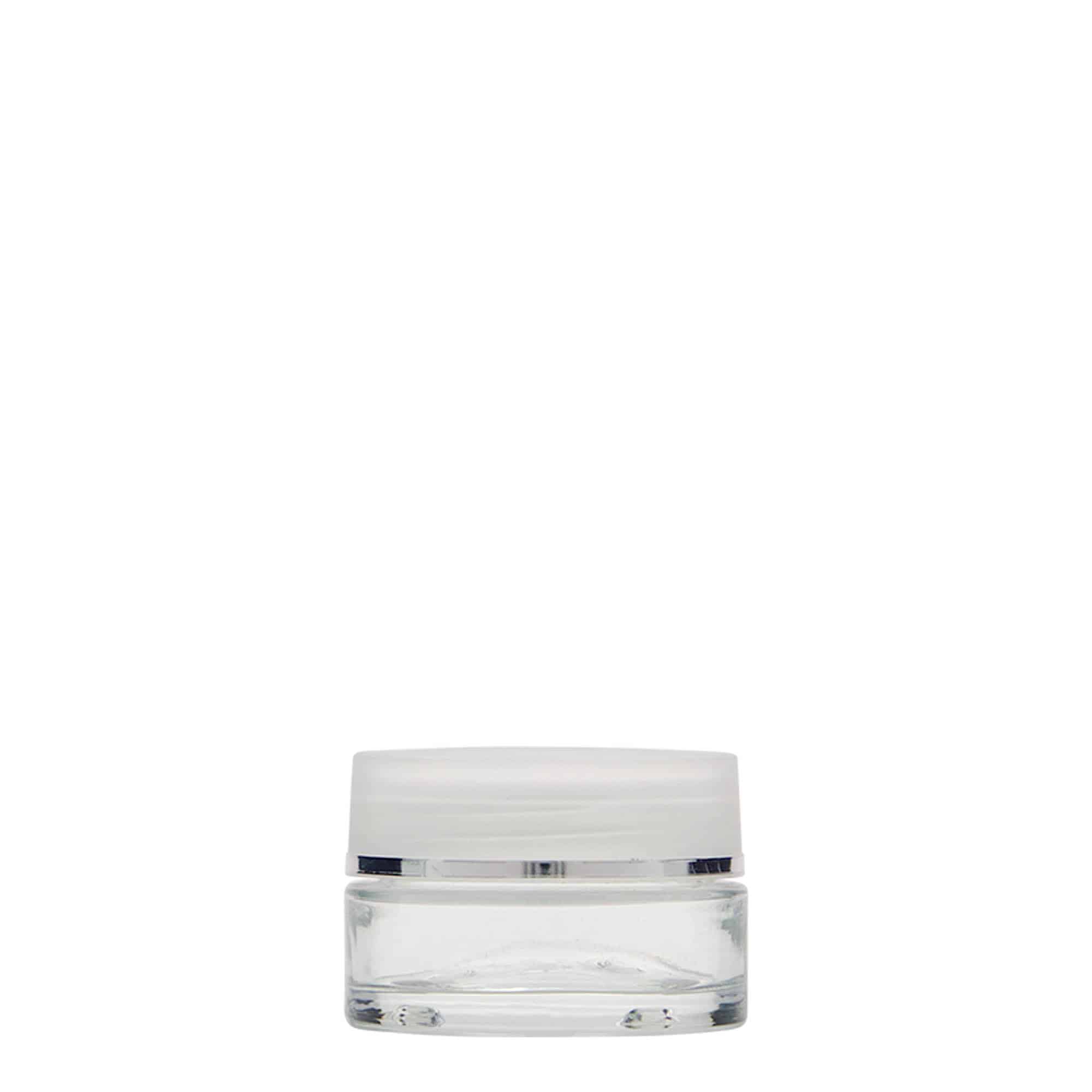 15 ml kosmeetikapurk 'Clear Edition', klaas, sulgur: keeratav kaas