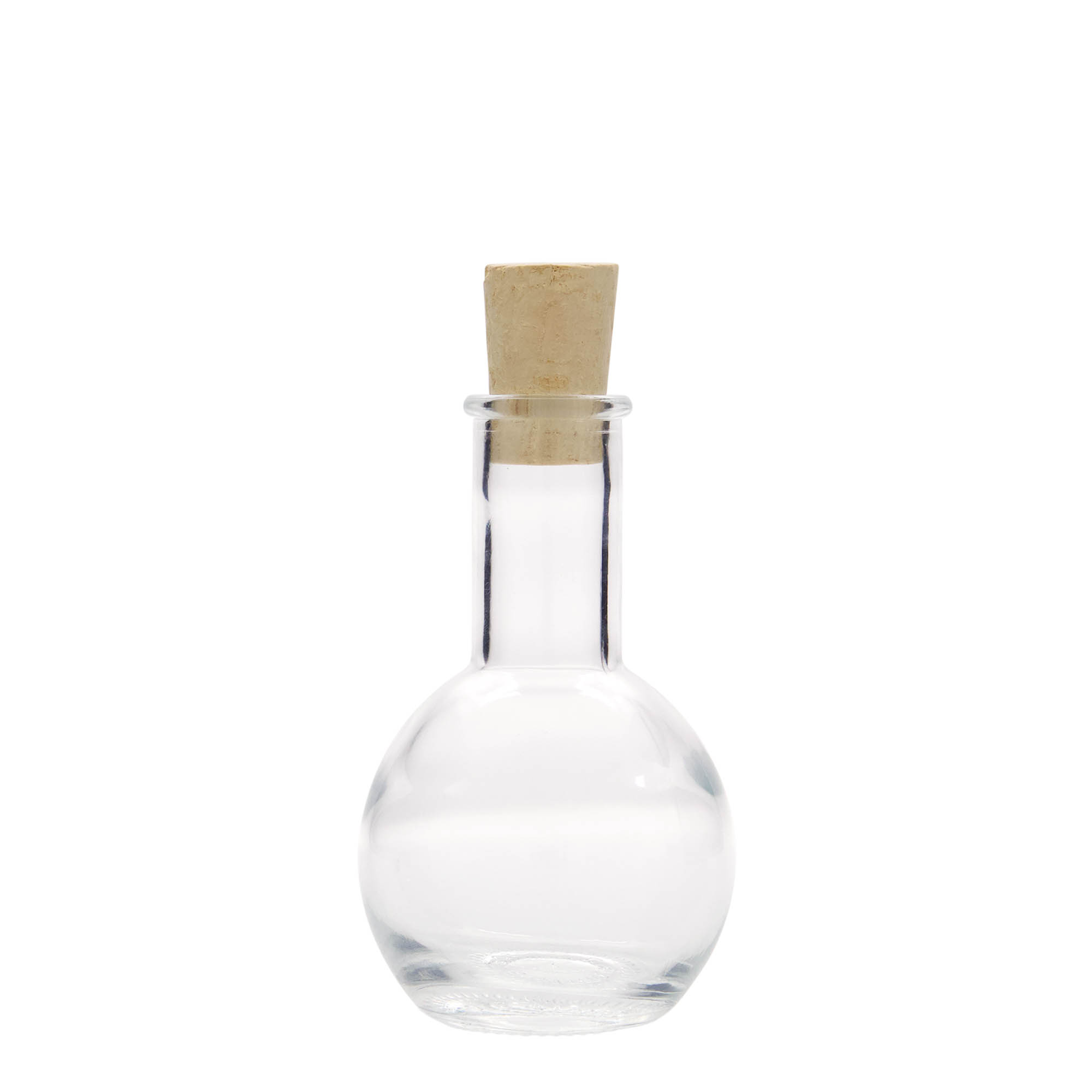 100 ml klaaspudel 'Tulipano', avaus: kork 100 ml klaaspudel 'Tulipano', avaus: kork