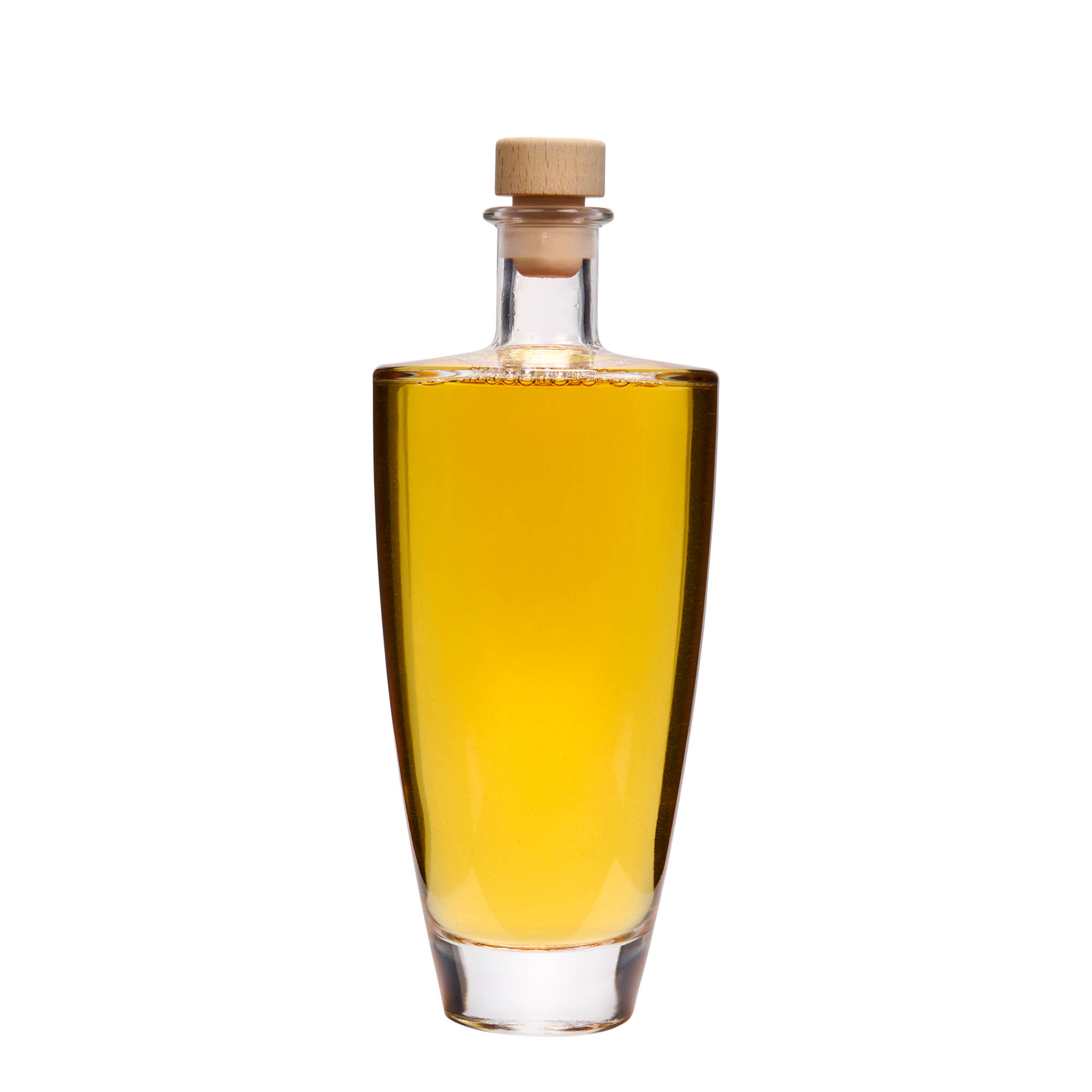 500 ml klaaspudel 'Vanessa', ovaalne, sulgur: kork