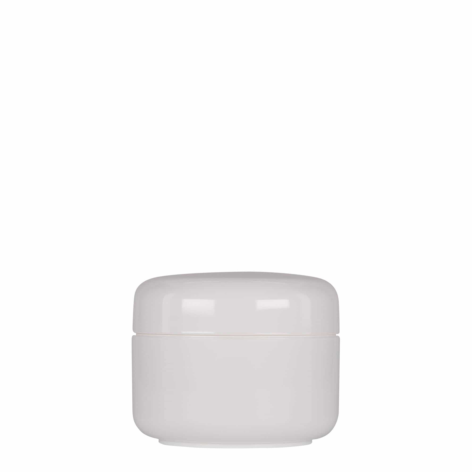150 ml plasttoos 'Bianca', PP, valge, sulgur: keeratav kaas