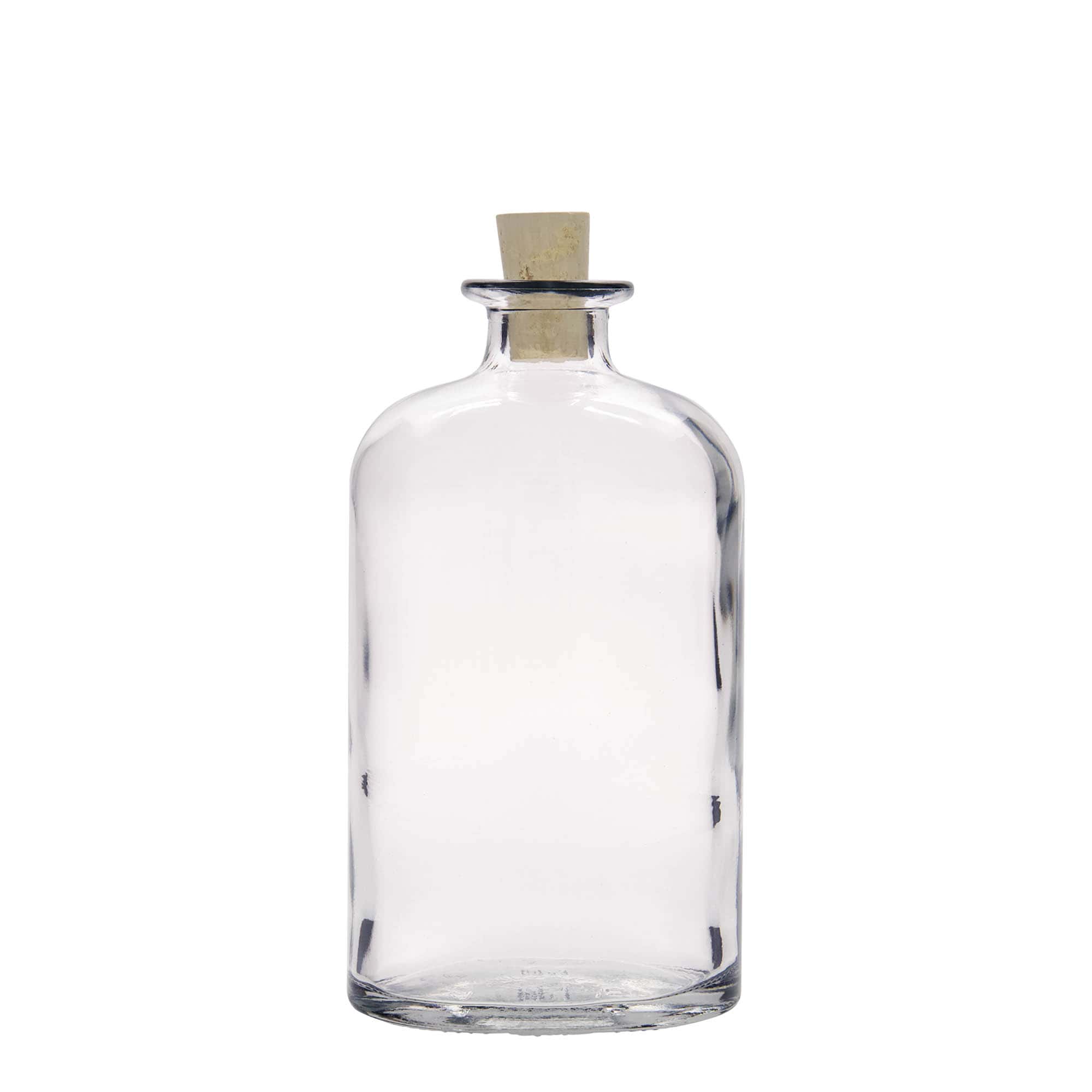 500 ml klaaspudel 'Dundee', ovaalne, suuava: kork