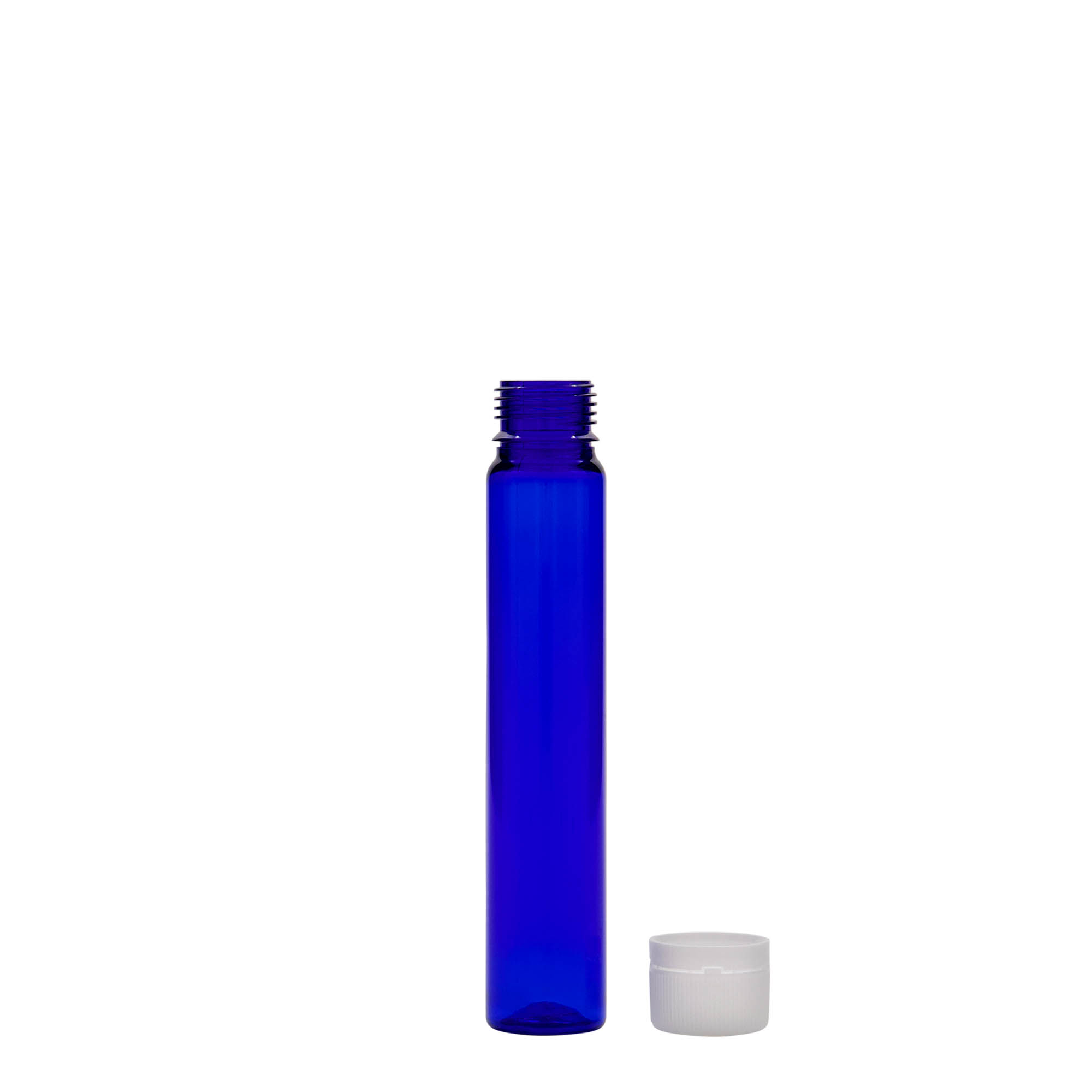 25 ml PET toruke, plastik, kuninglik sinine, suuava: kruvikork 25 ml PET toruke, plastik, kuninglik sinine, suuava: kruvikork